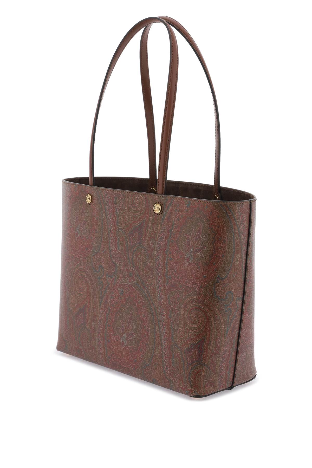 Shop Etro Essential Tote Bag In Marrone Scuro