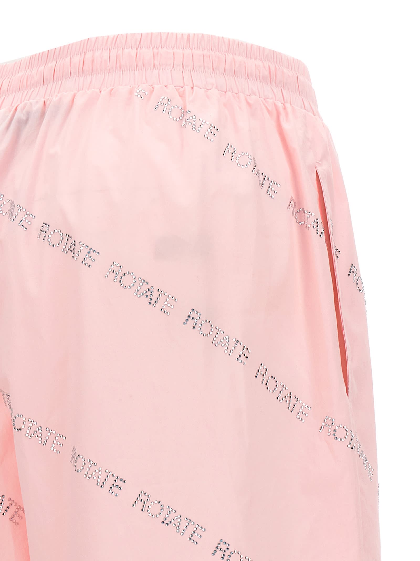 Shop Rotate Birger Christensen Sunday Capsule Crystal Pants In Pink