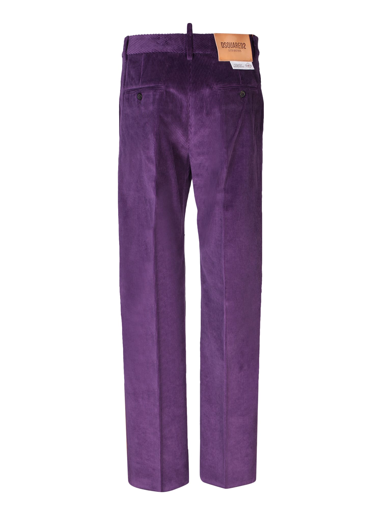 Shop Dsquared2 Relaxed Trousers In Purple