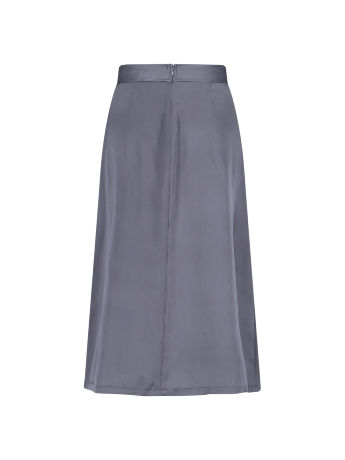 Aspesi Tailored Grey Skirt With Minimalist Aesthetic In Gray