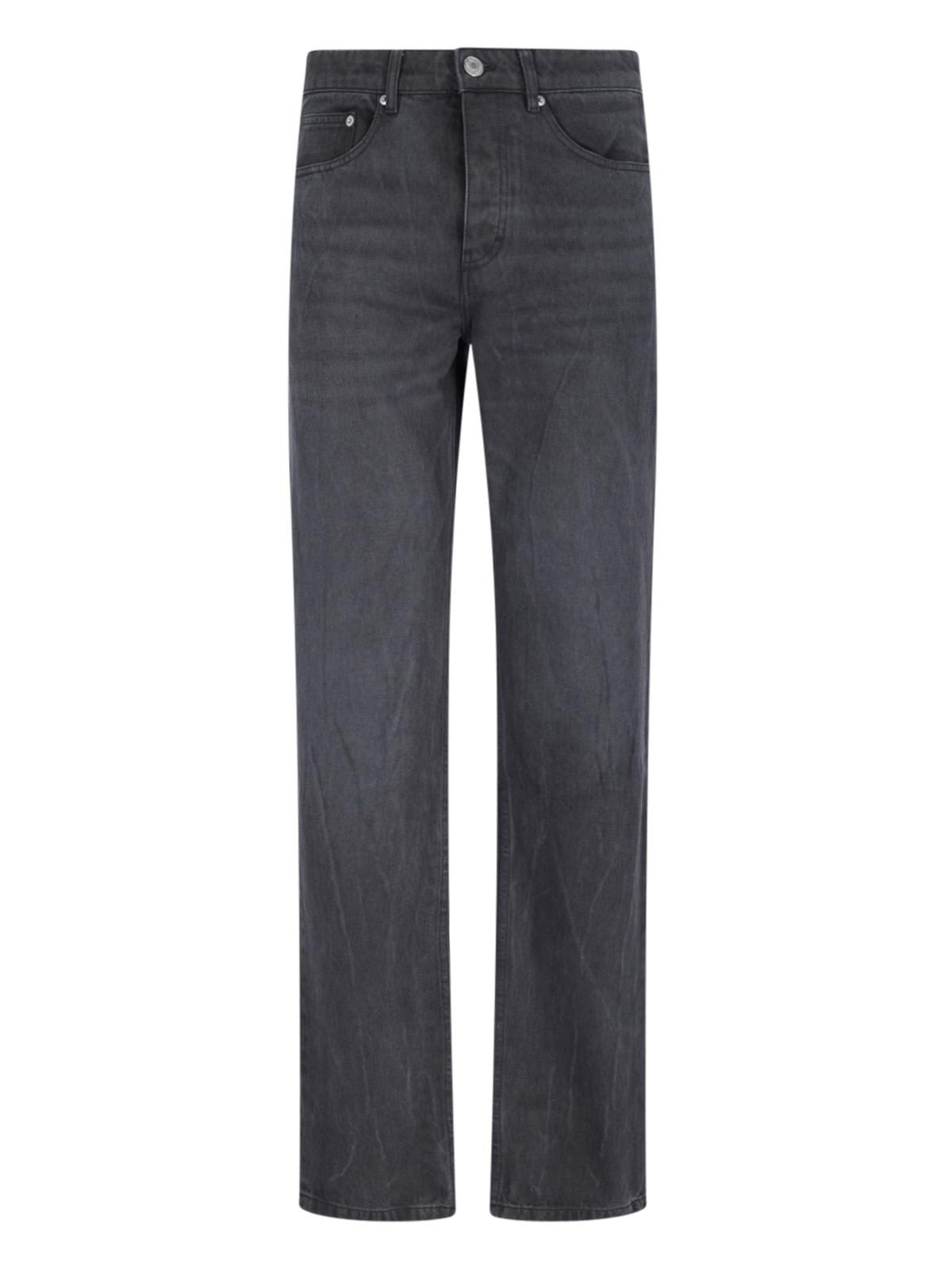 Shop Ami Alexandre Mattiussi Straight Jeans In Black