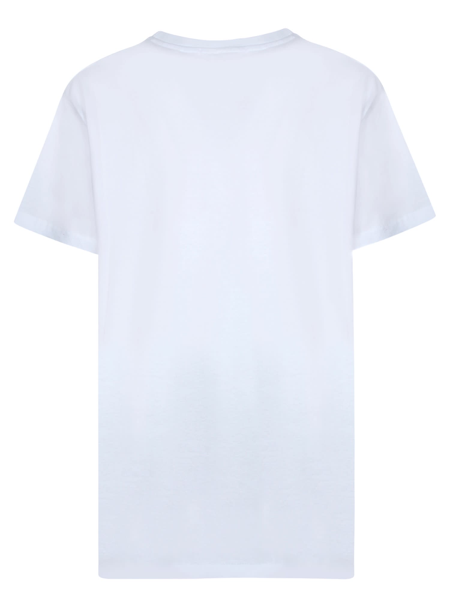 Alessandro Enriquez Love Print Short Sleeve White T-shirt In White