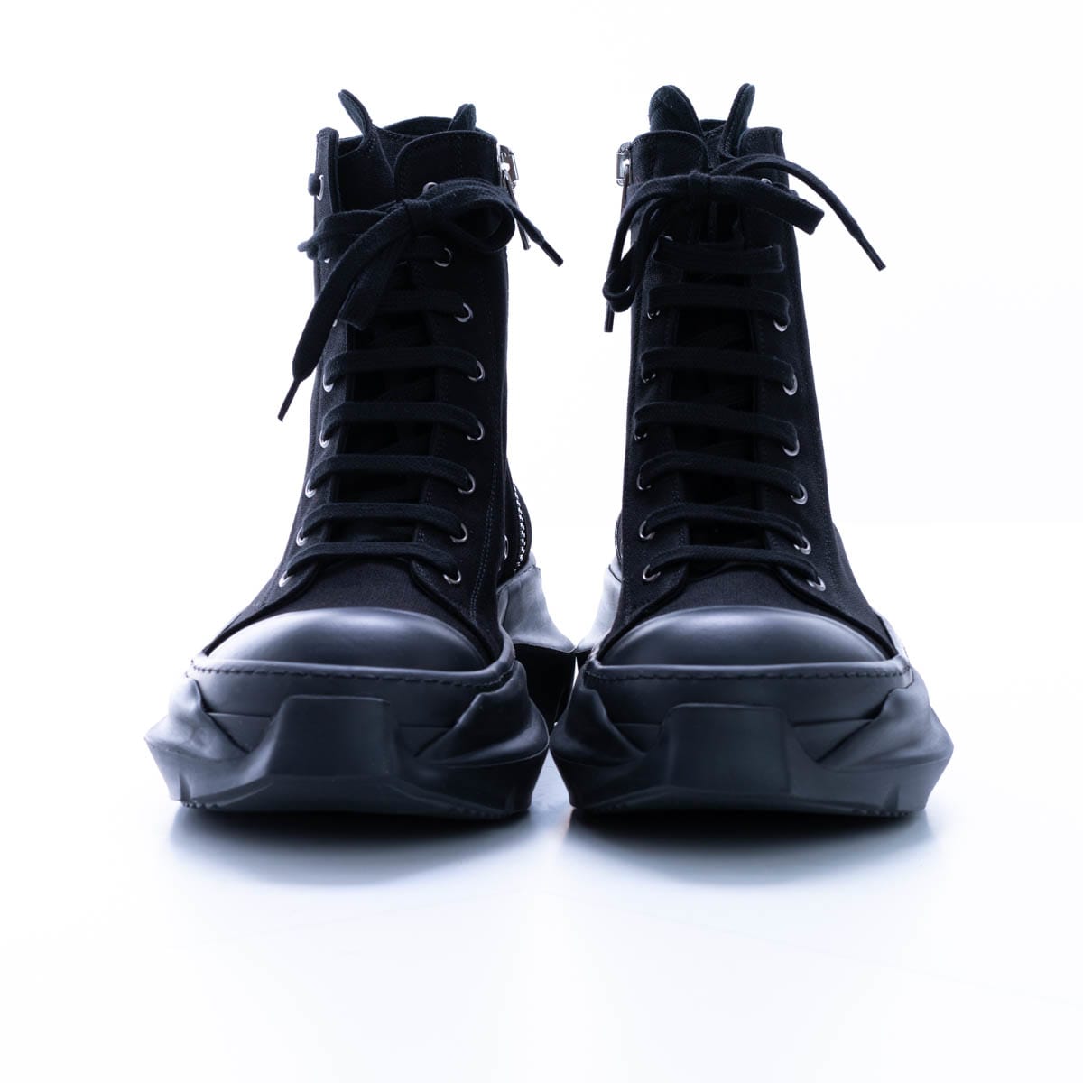 Rick Owens Dark Shadow Canvas Sneaker In Black