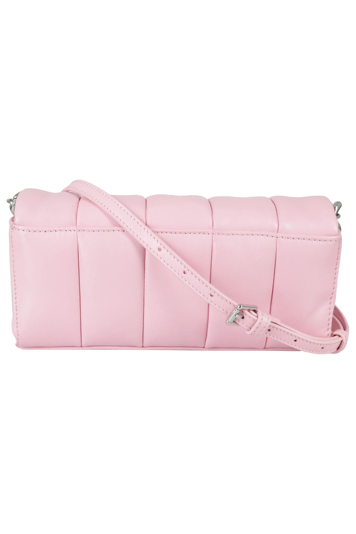 Shop Stand Studio Hera Panel Bag In Candy Floss Silver