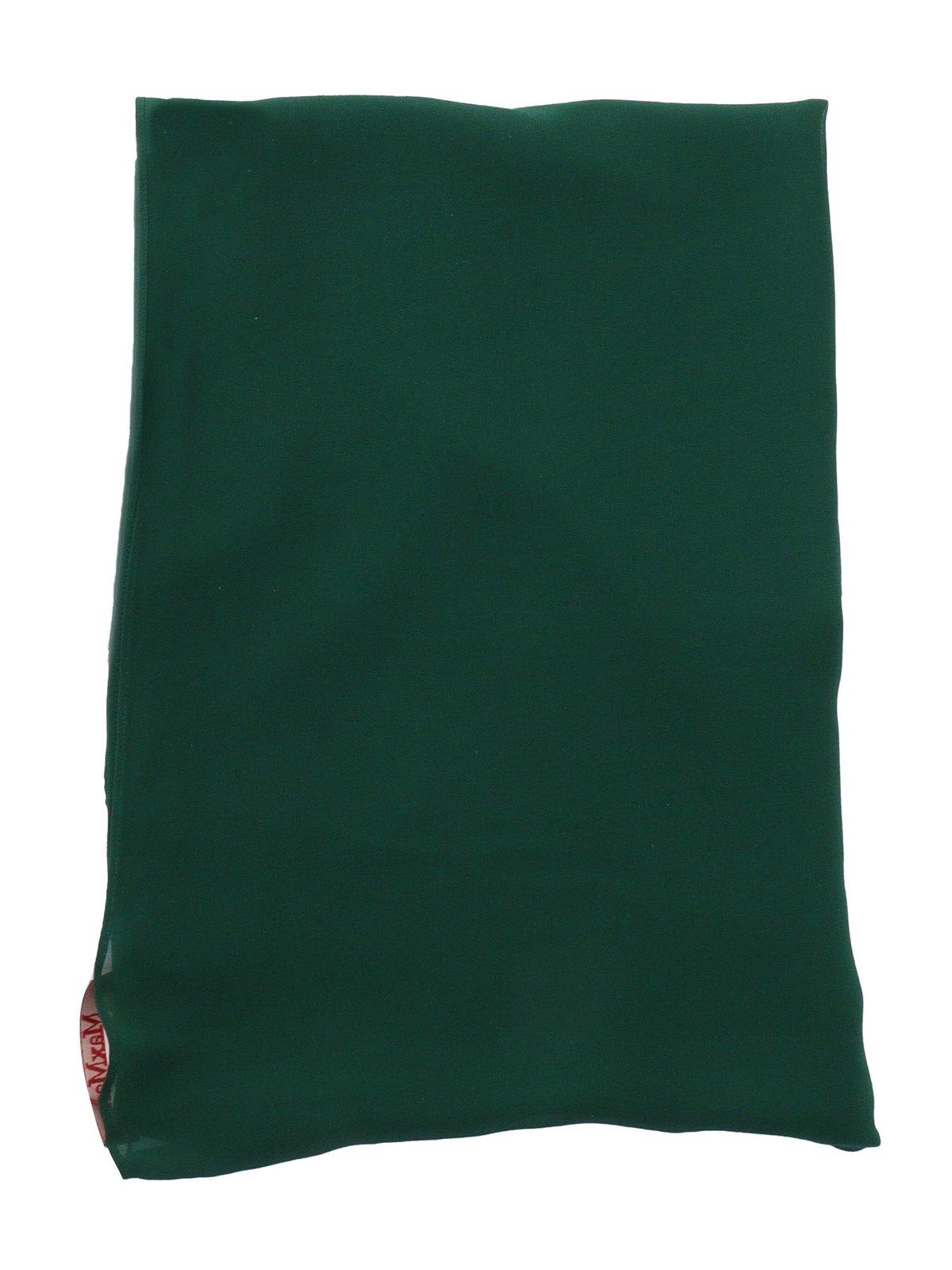 Max Mara Logo Patch Scarf In Green