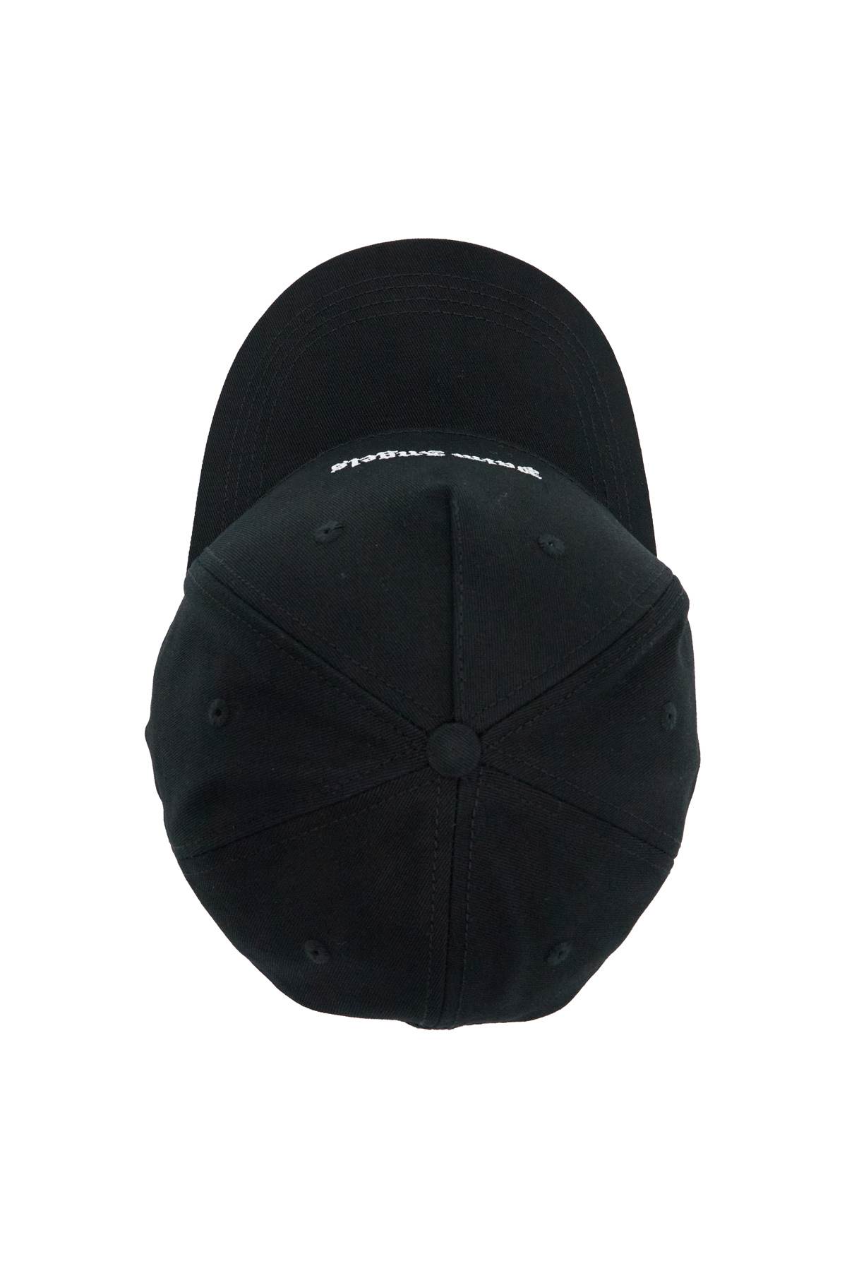 PALM ANGELS BLACK COTTON CAP 