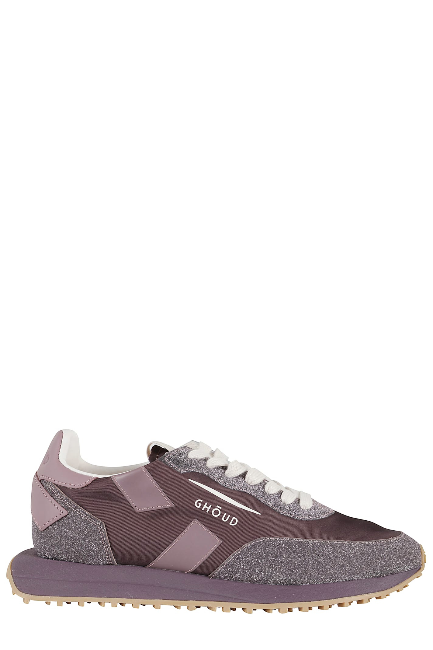 Ghoud Ruby Glittered Low-top Sneakers In Pink