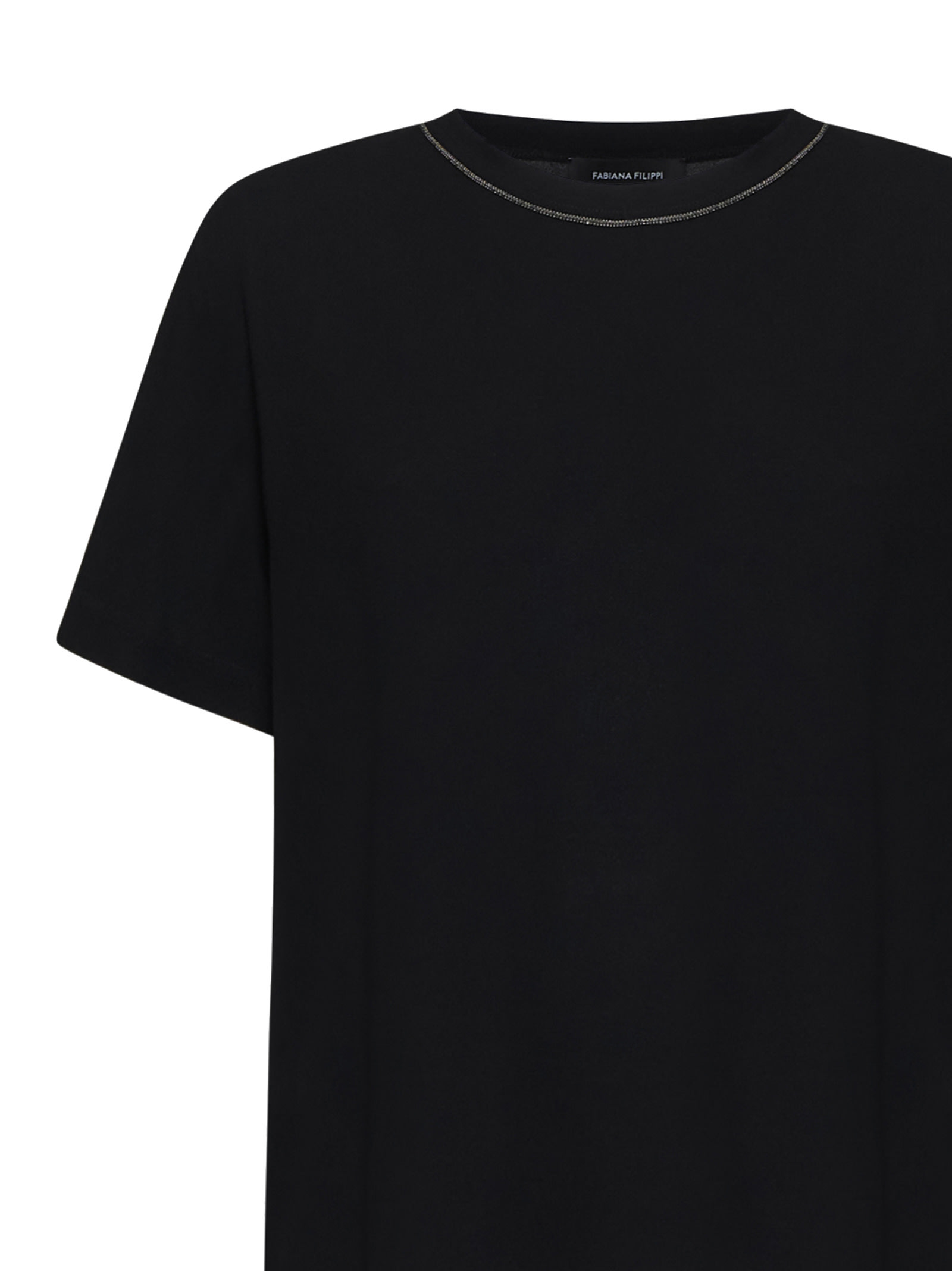 Shop Fabiana Filippi T-shirt In Black