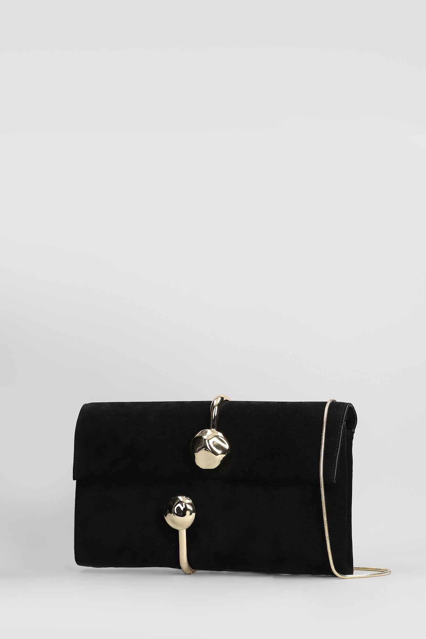 Simkhai Amaya Clutch In Black Leather In Black