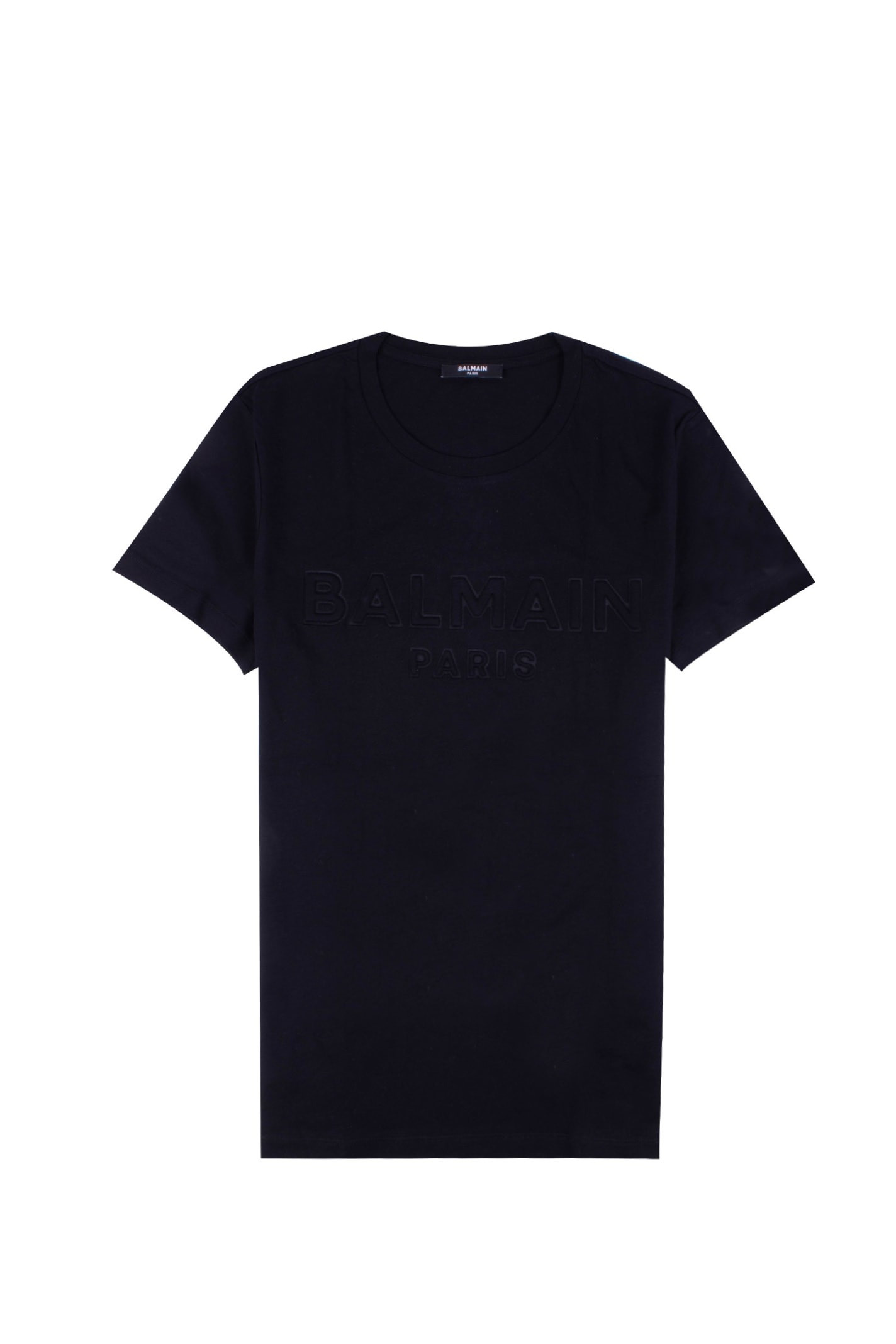 Balmain T-shirt In Cotone In Black