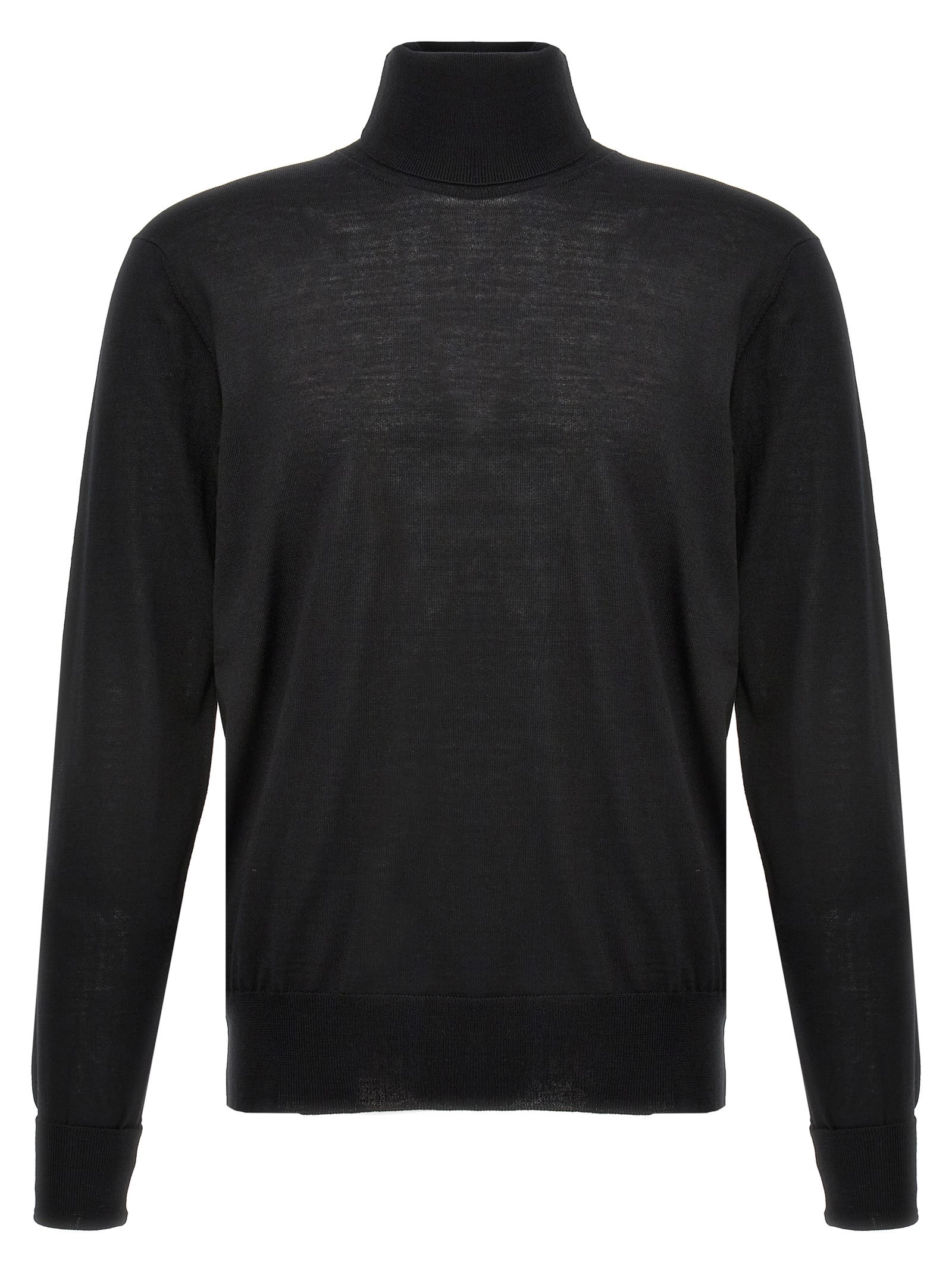 Pt01 Merino Turtleneck Sweater In Black