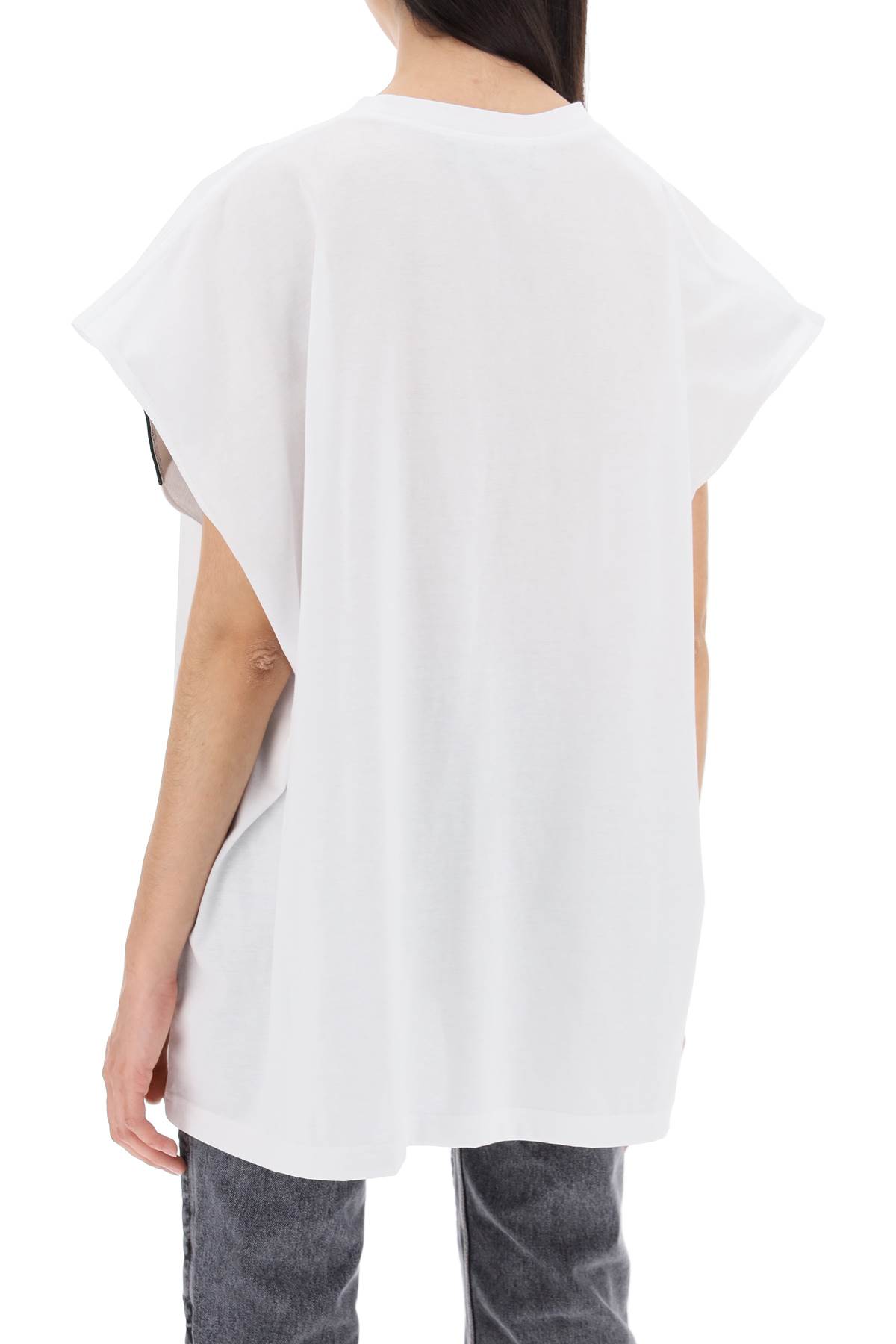 Shop Y/project Sleeveless T-shirt With In Optic White (white)