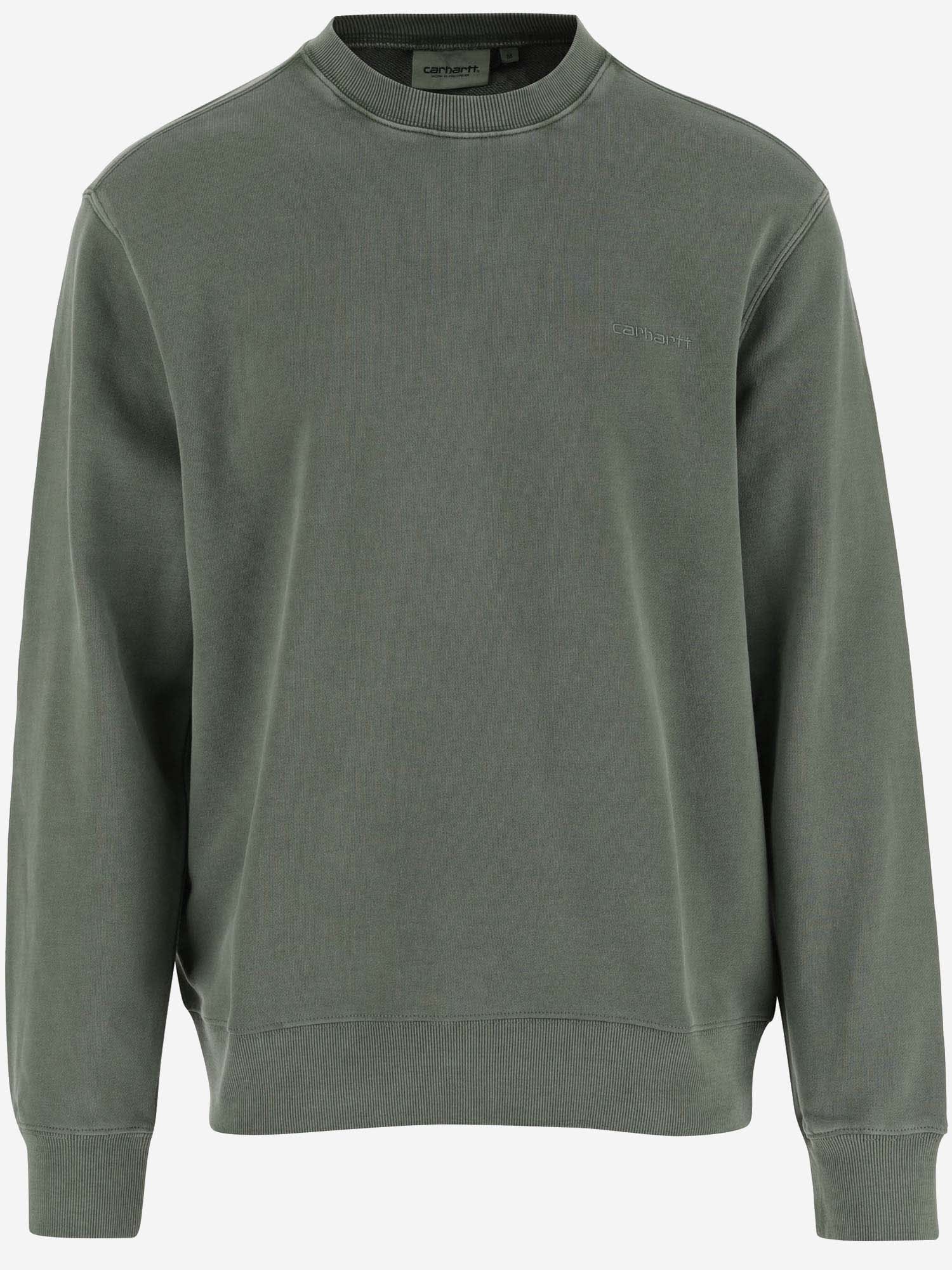 Shop Carhartt Cotton Sweatshirt In Green
