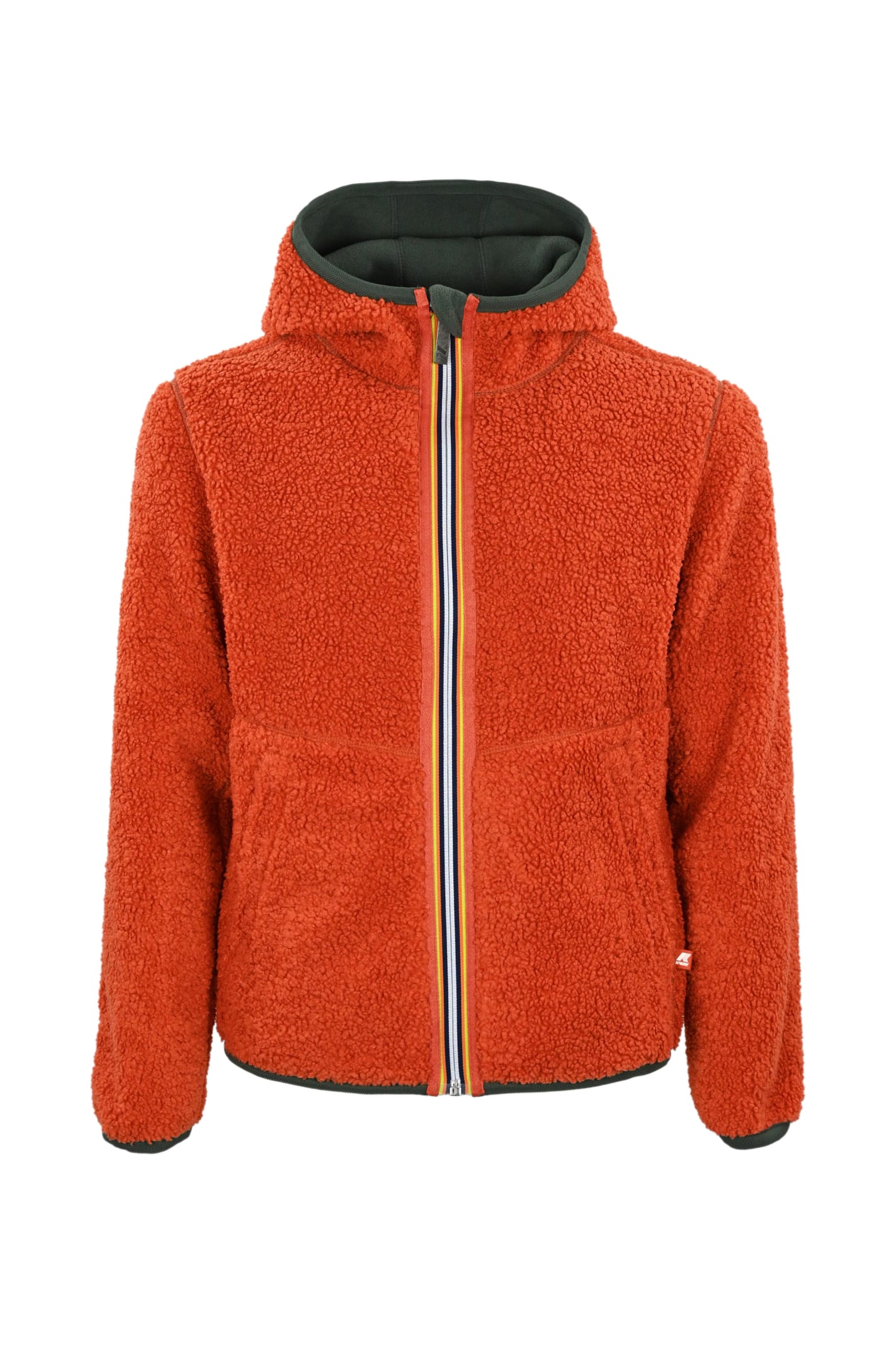 K-way Jack Sherpa Polar Reversible Sweatshirt In Green