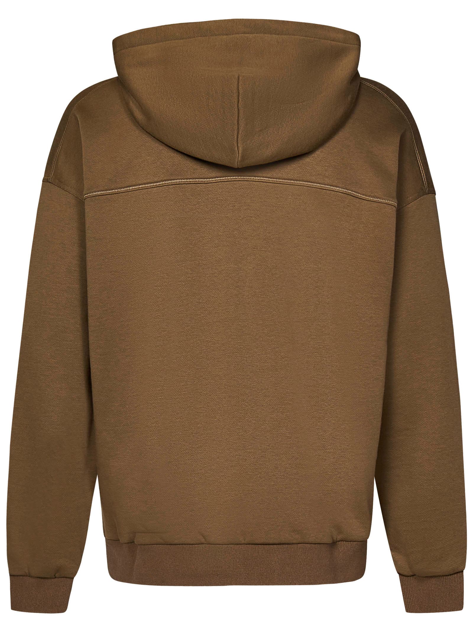 Shop Zegna Sweatshirt In Fango