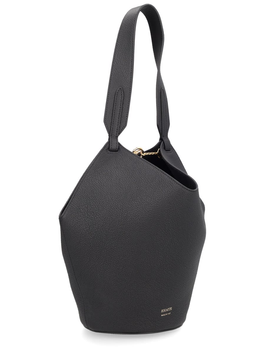 Khaite Lotus Chain Detailed Mini Tote Bag In Black
