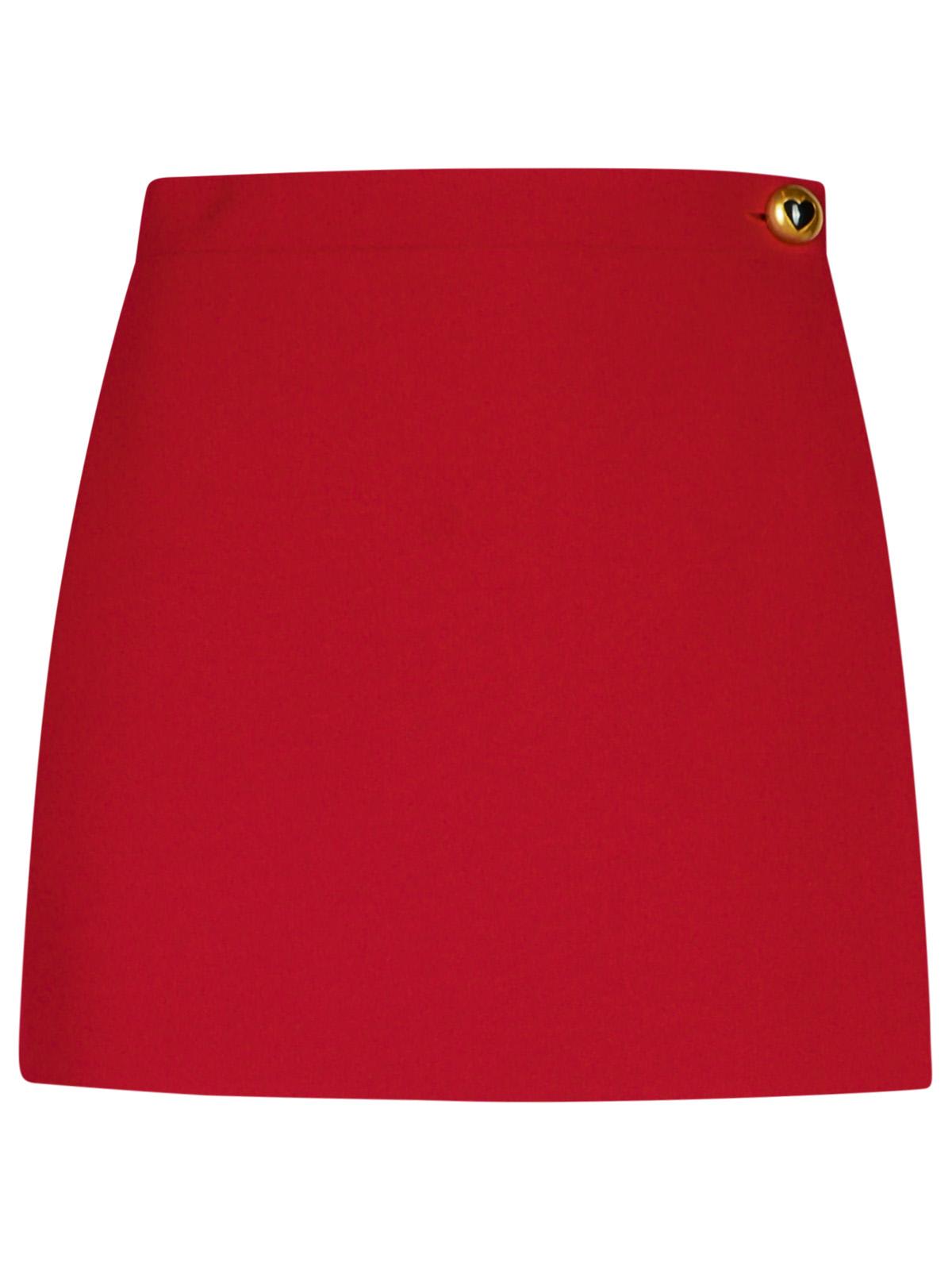 Burgundy Polyester Blend Shorts