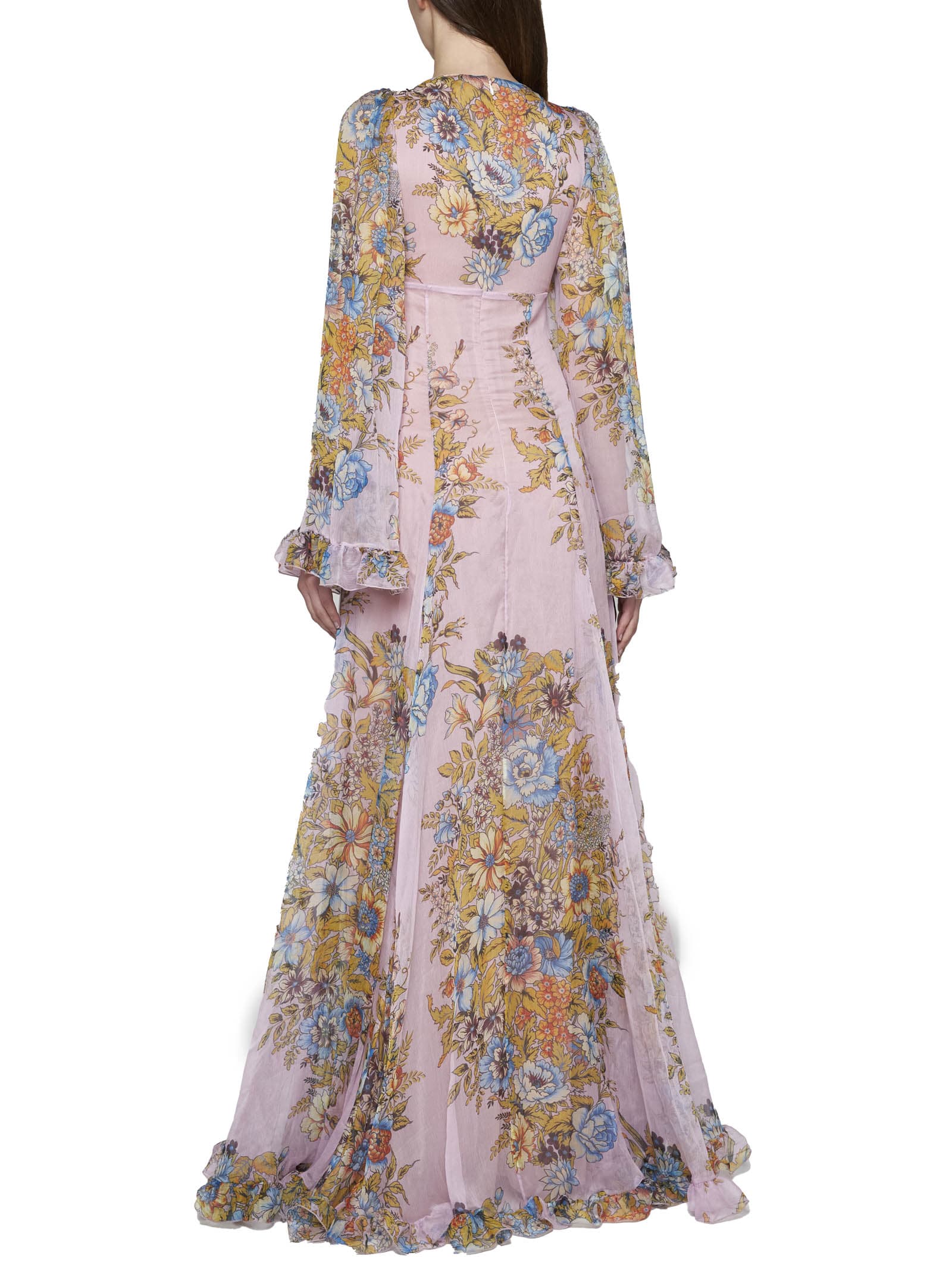 Shop Etro Dress In Stampa F.do Viola