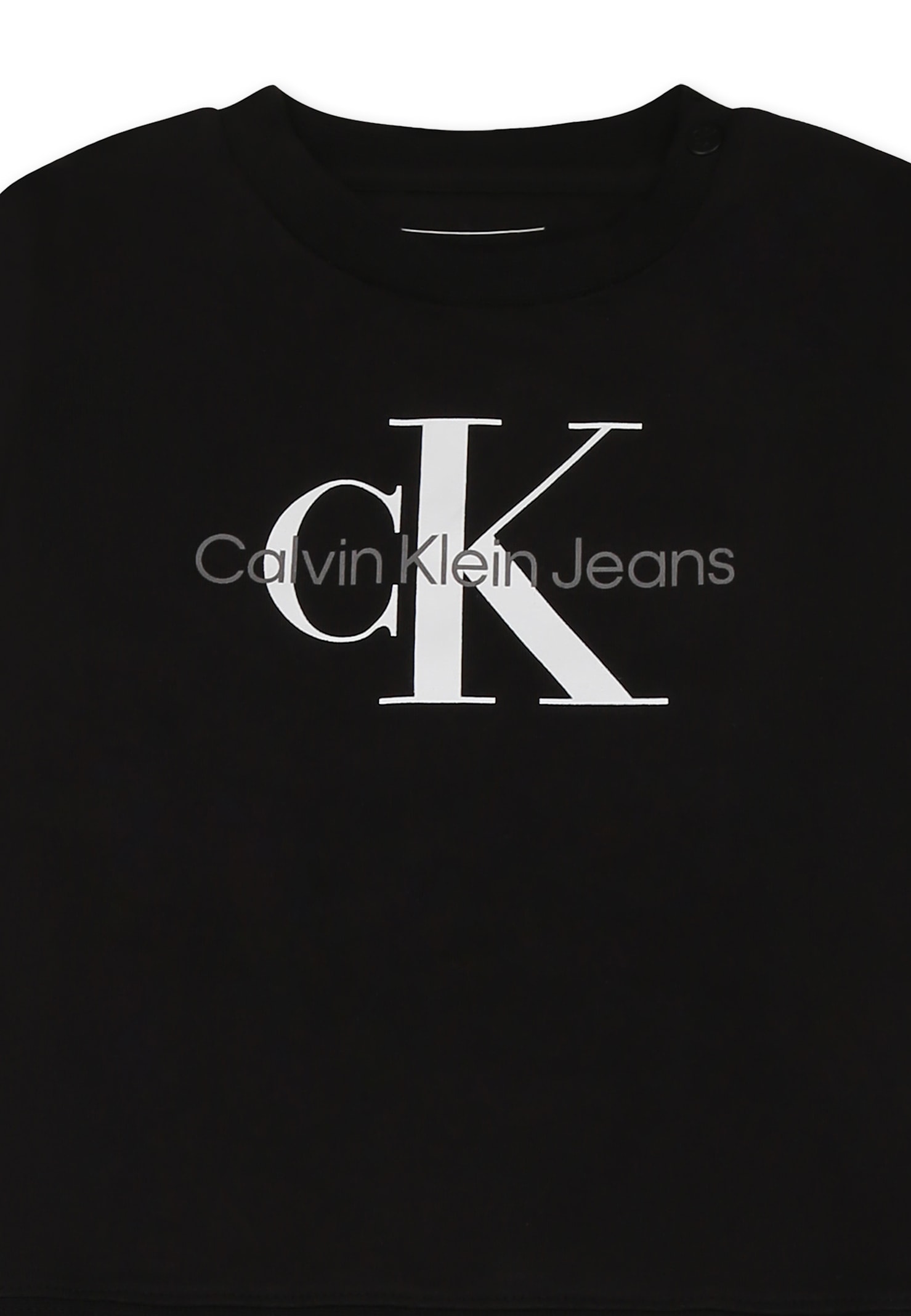 Calvin Klein Black Tracksuit With Logo For Baby In Black