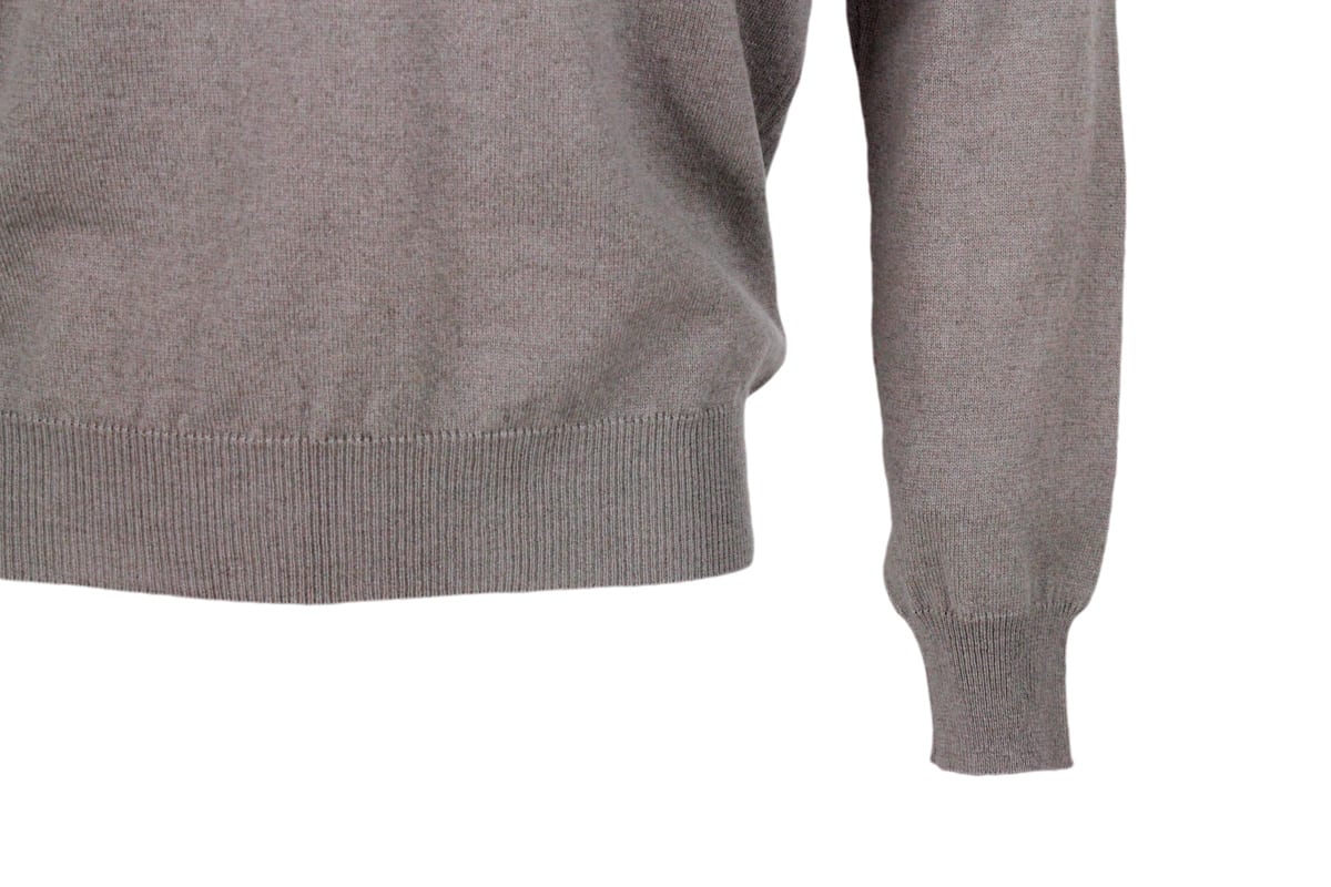 Shop Colombo Sweater In Grey Mink