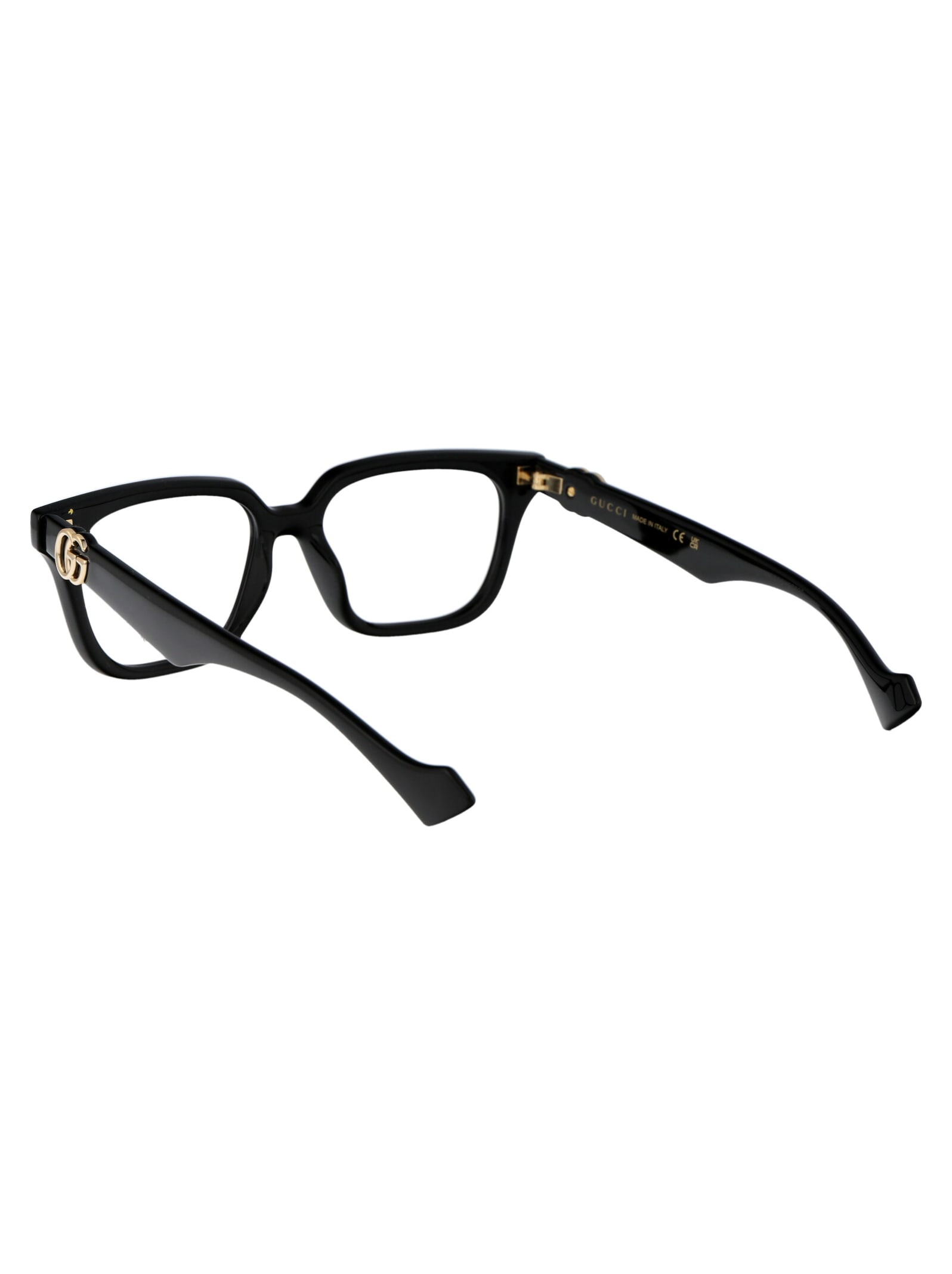 Shop Gucci Gg1536o Glasses In 005 Black Black Transparent