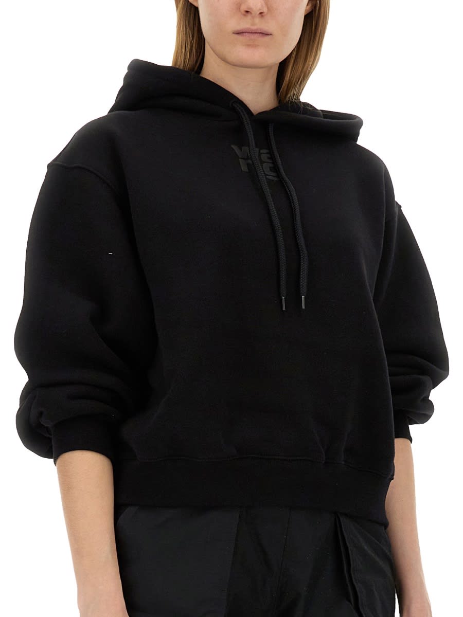 Shop Alexander Wang Sweatshirt With Logo In Black