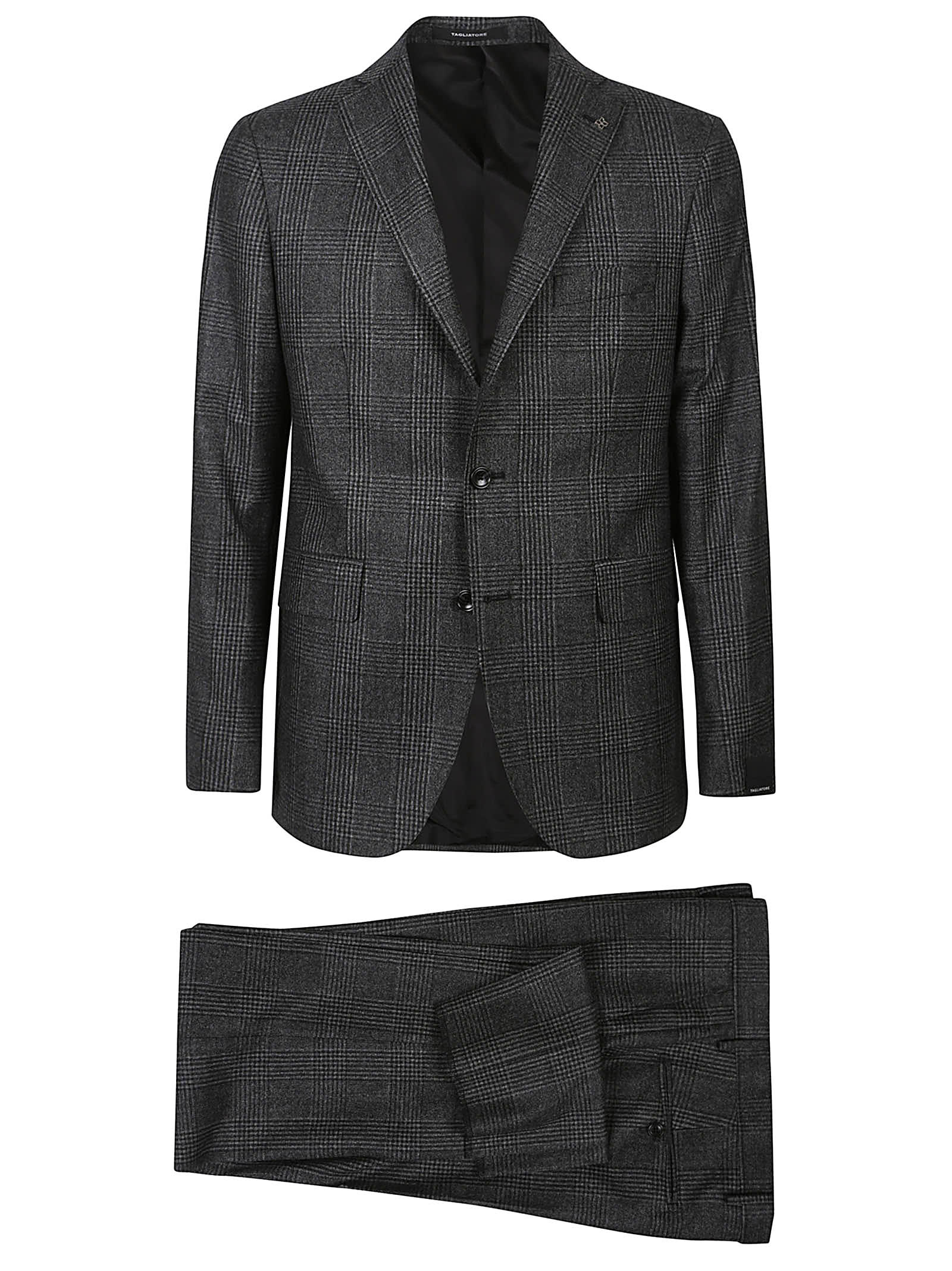 Shop Tagliatore Suit In Antracite