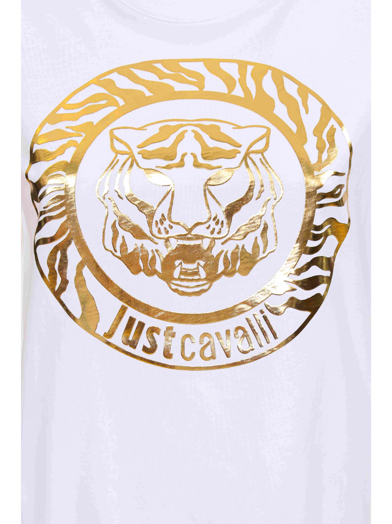Shop Just Cavalli T-shirt In White