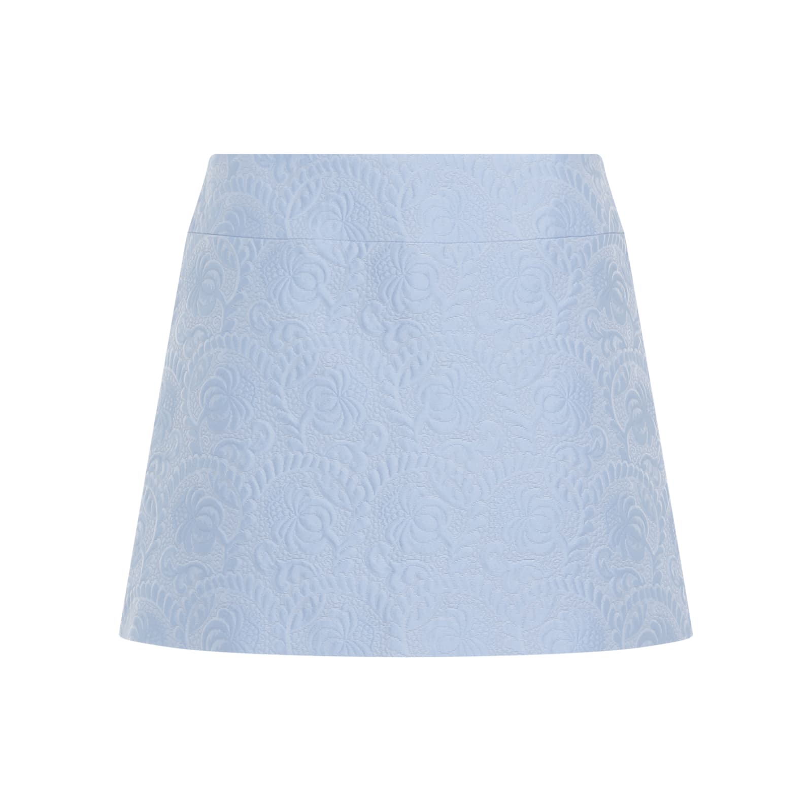 Shop Dolce & Gabbana Mini Skirt In Glicine