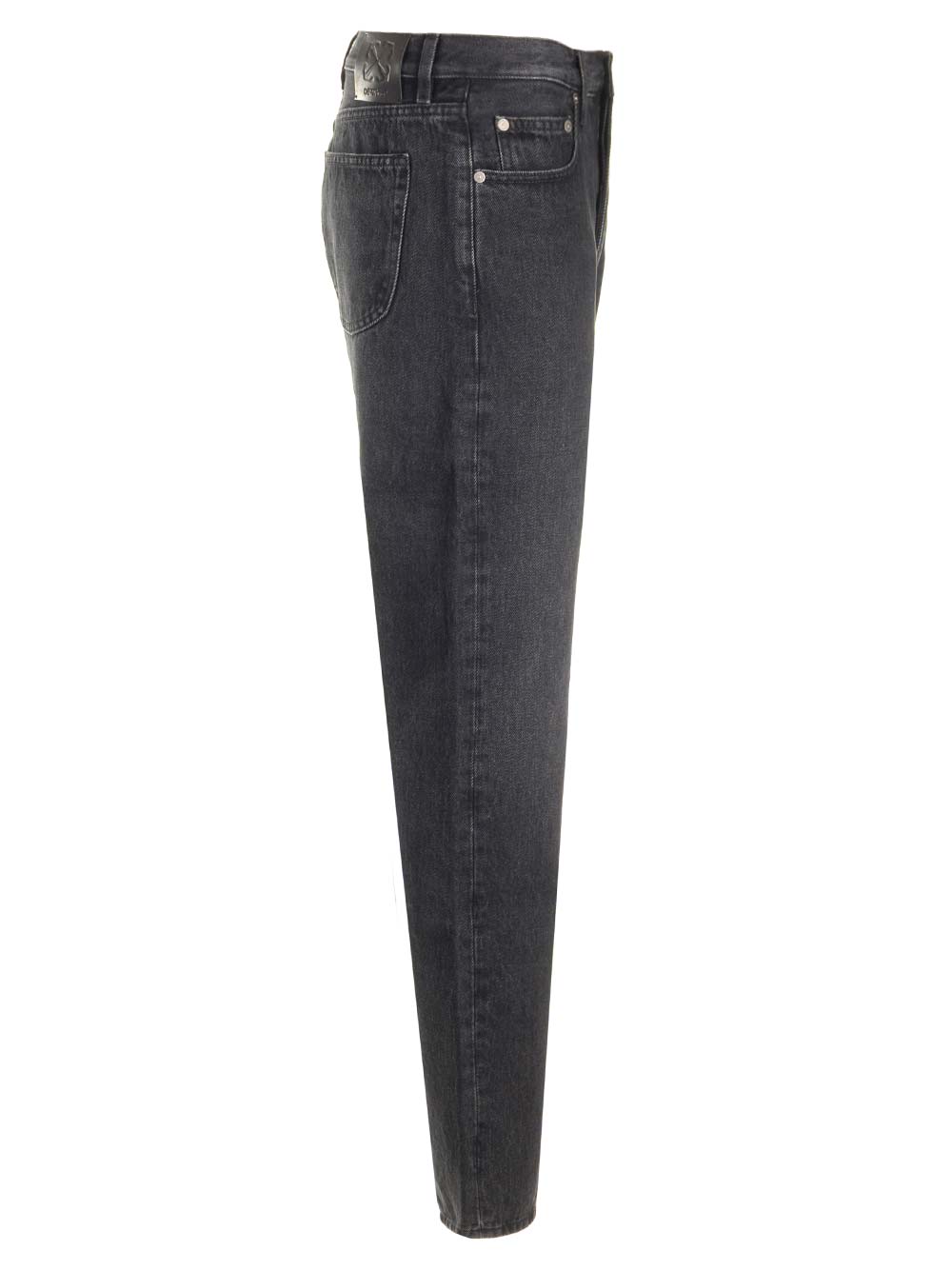 Shop Off-white Slim Fit Jeans In Black