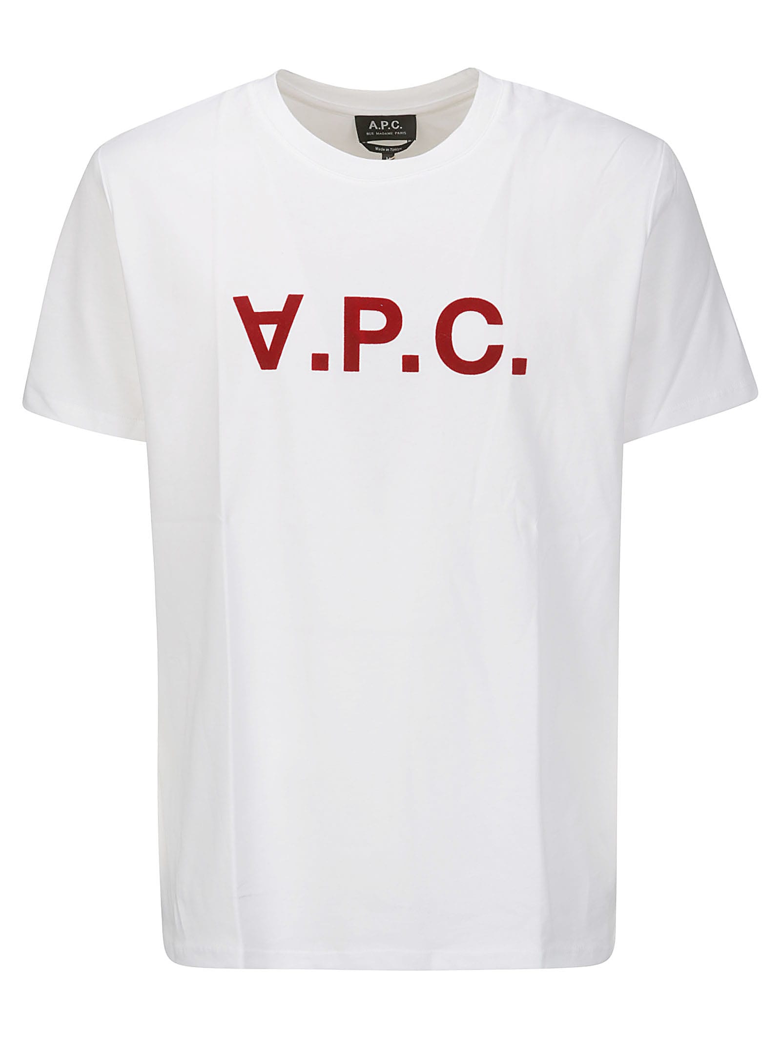 Shop Apc T-shirt Vpc Color H In Blanc/rouge