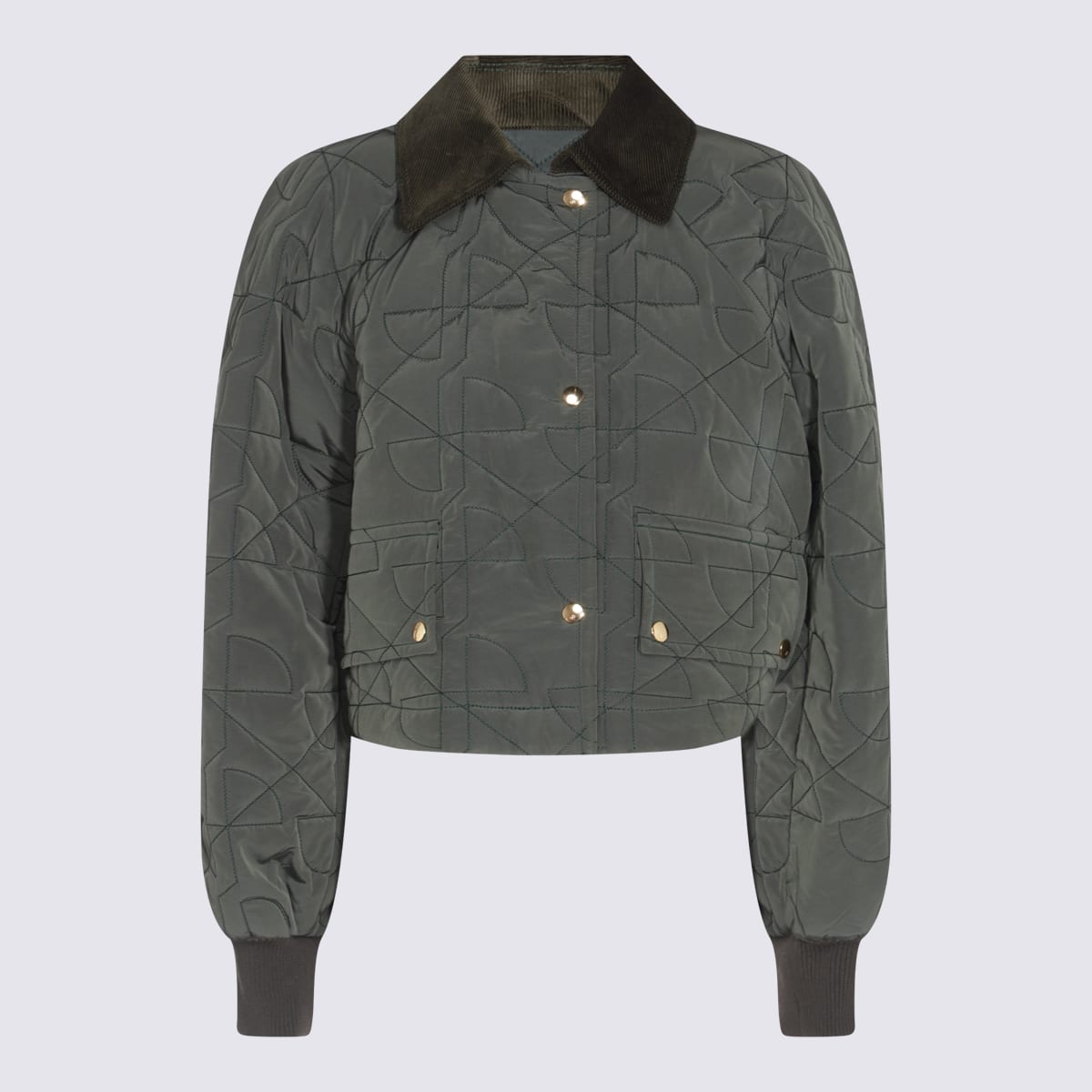 Dark Green Casual Jacket