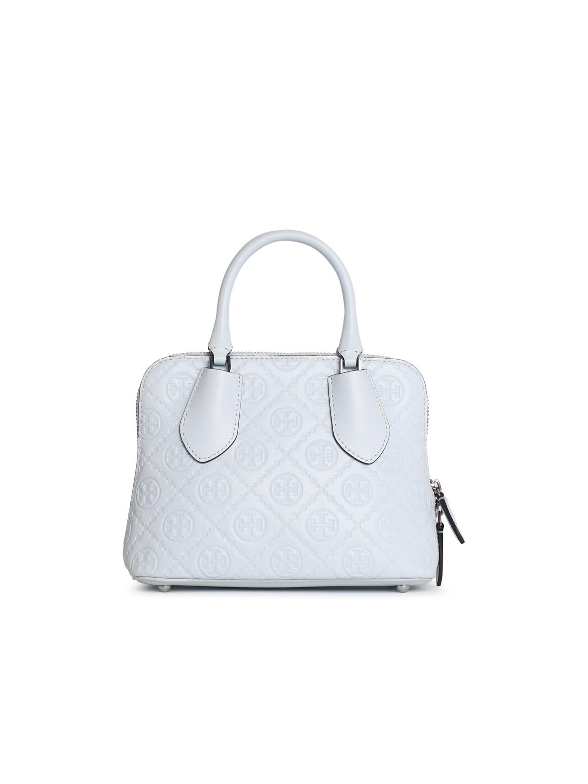 Shop Tory Burch Swing Mini Bag In Light Blue Leather