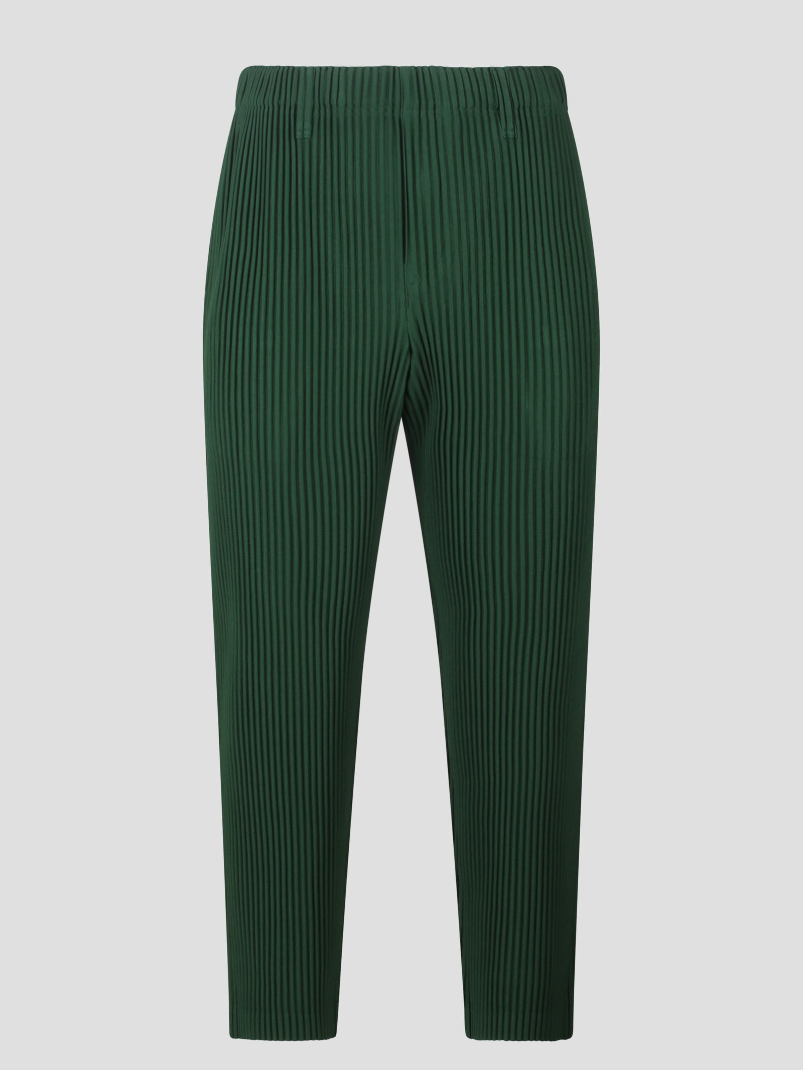 Shop Issey Miyake Tailored Pleats 1 Trousers In Green