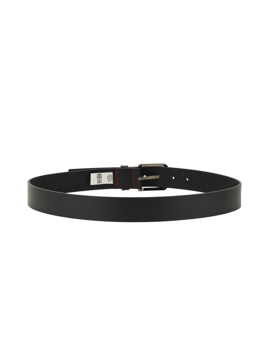 Shop Hugo Boss Belt With Logo In Black