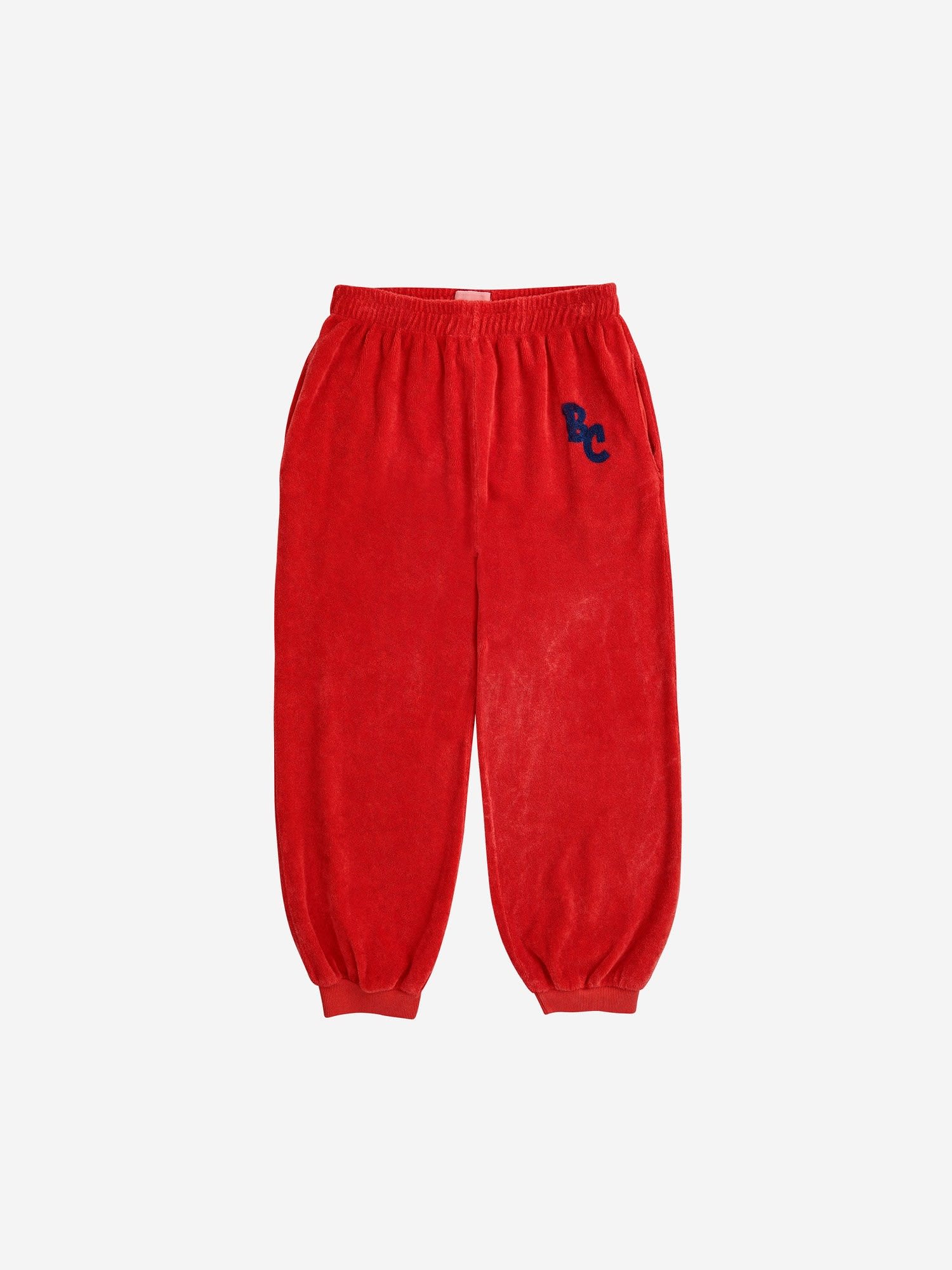 Bobo Choses Red Trousers For Kids With Logo
