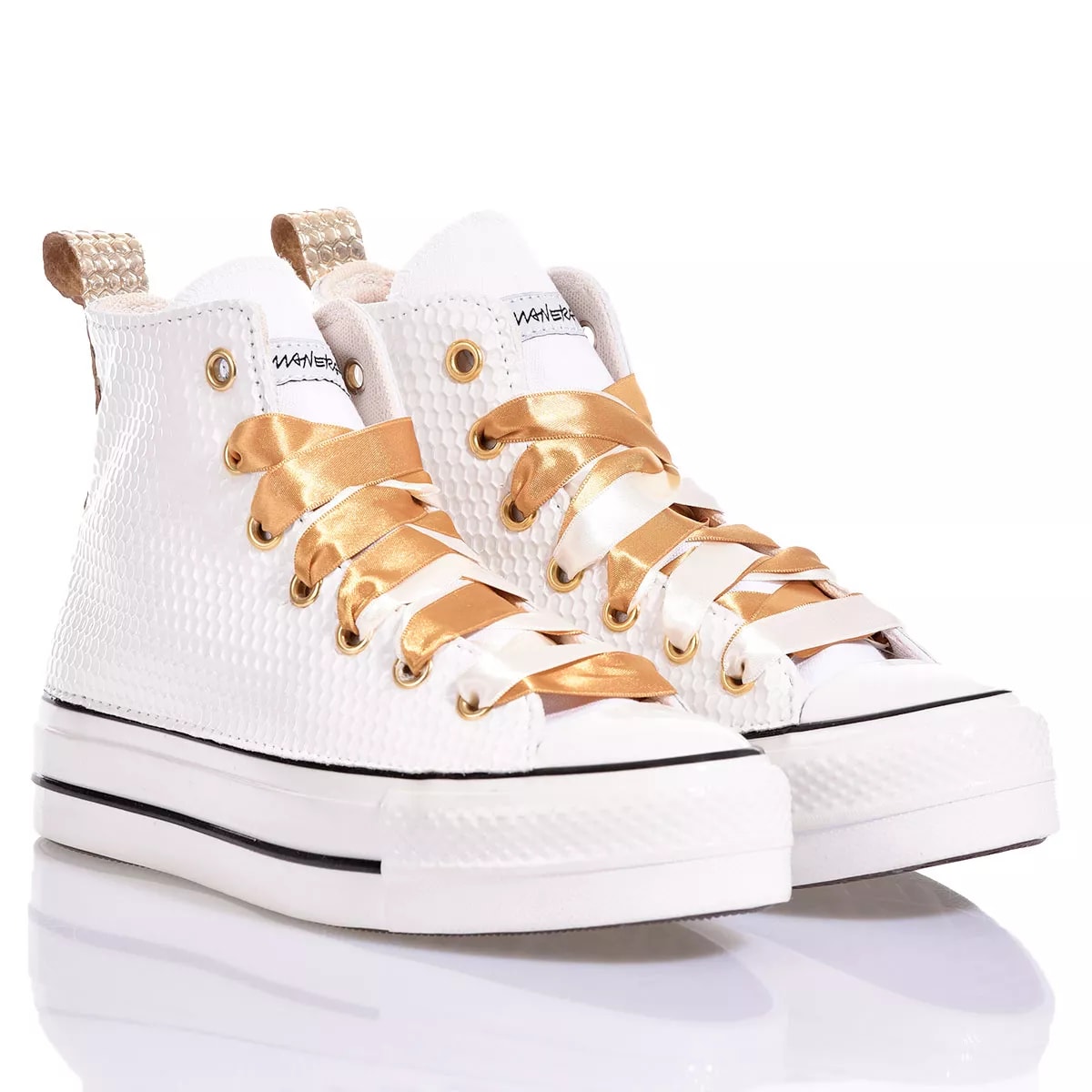 Shop Mimanera Converse Platform White Hive