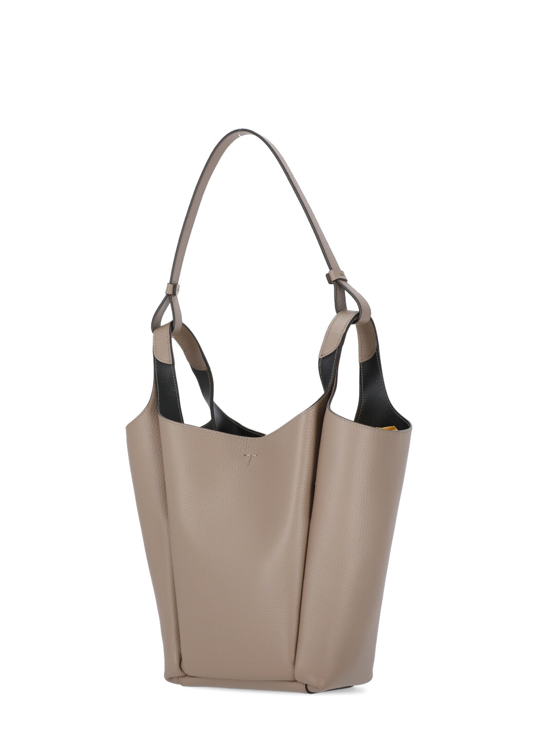 Shop Tod's Leather Shoulder Bag In Beige