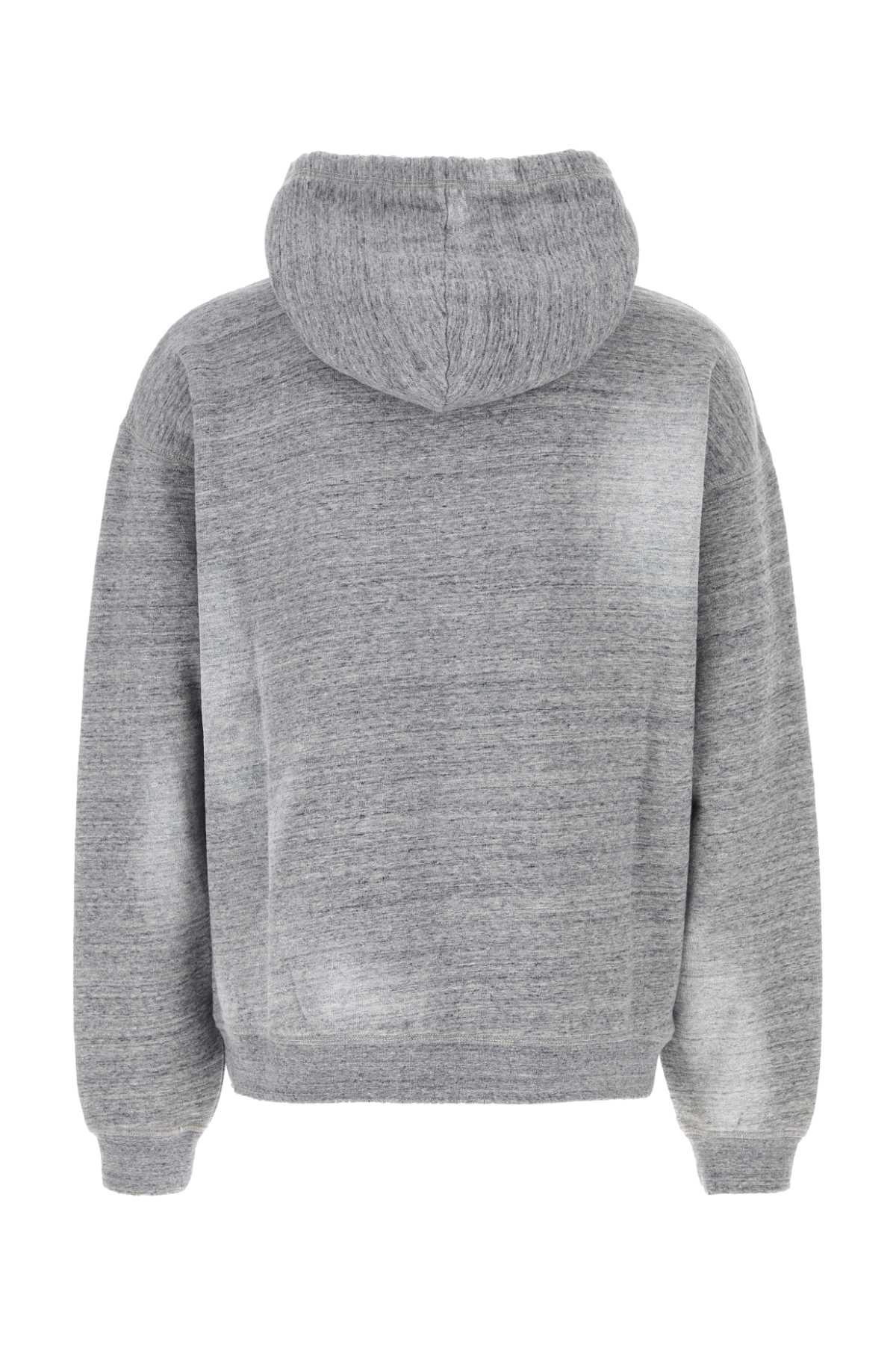 Shop Dsquared2 Grey Cotton Sweatshirt In Greymelange