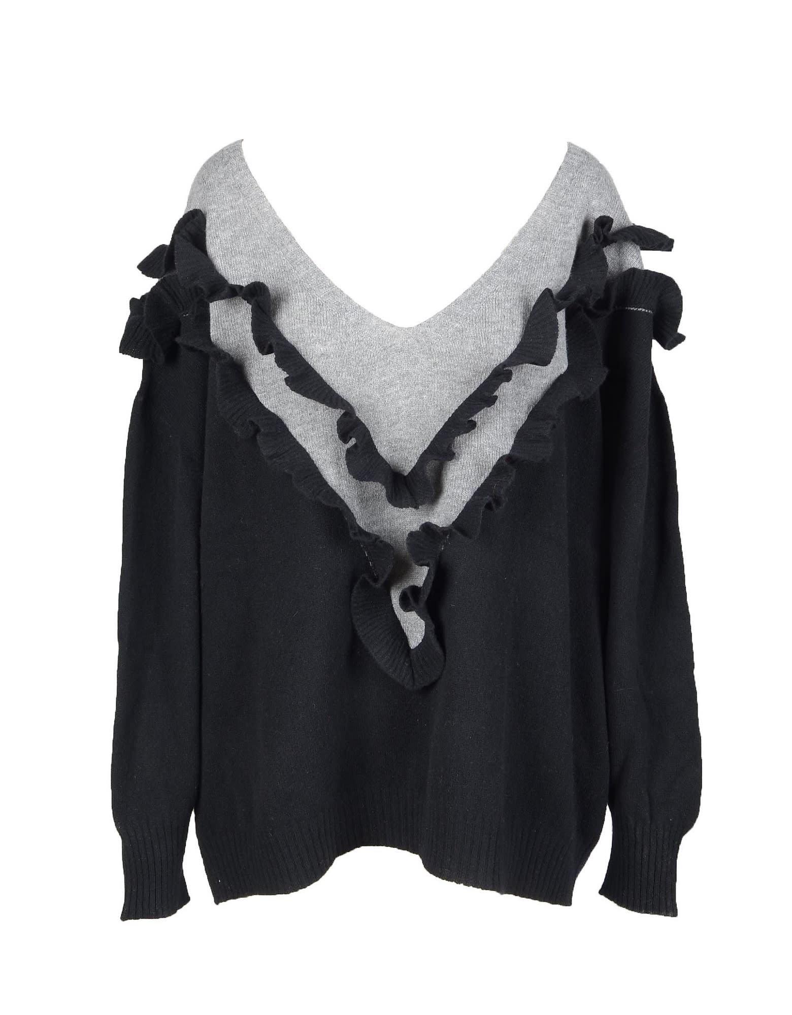 Philosophy di Lorenzo Serafini Womens Black / Gray Sweater
