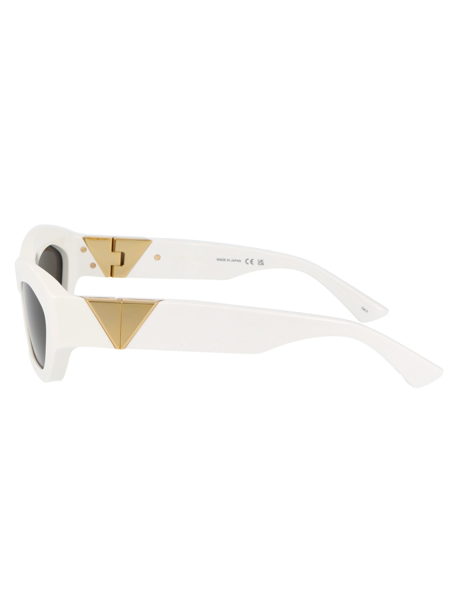 Shop Bottega Veneta Bv1221s Sunglasses In 004 White White Grey
