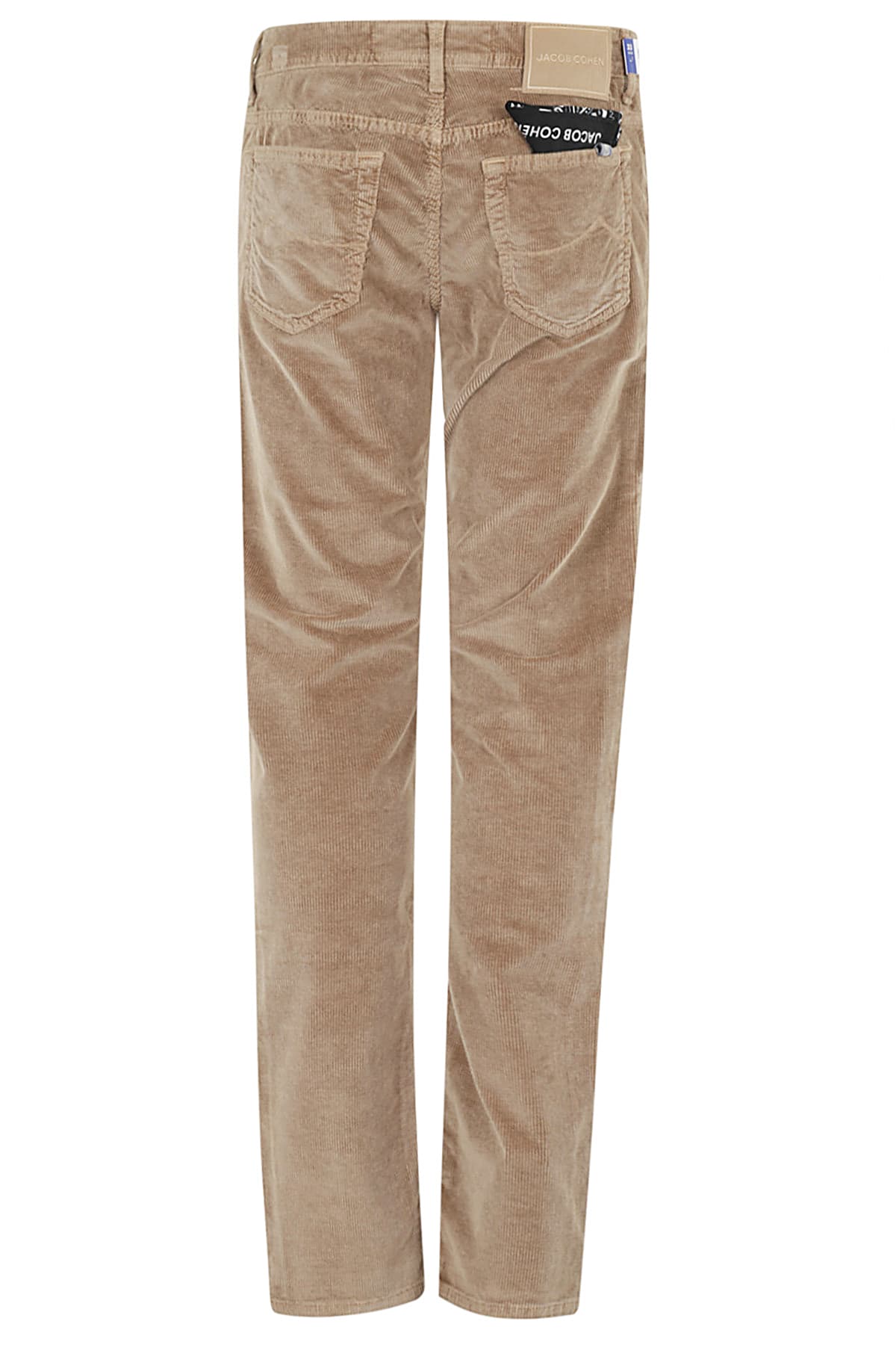 Shop Jacob Cohen Pant Velluto 750 Righe In Kaki