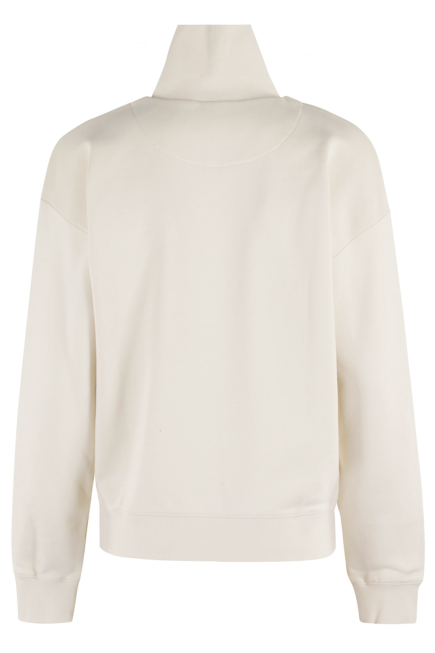 Shop Maison Kitsuné Half Zip Sweatshirt In Marble