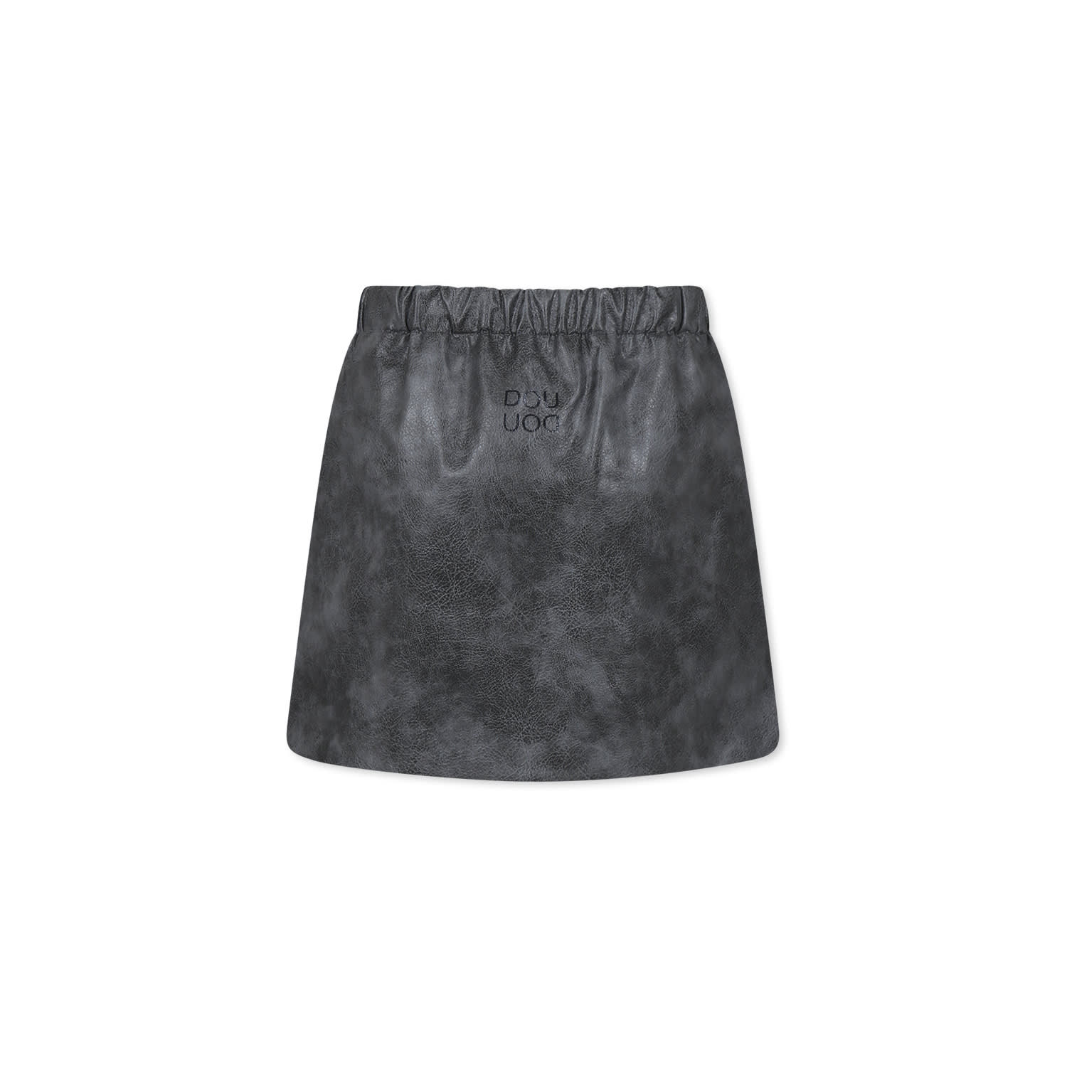 Douuod Elastic Waist Skirt In Grey