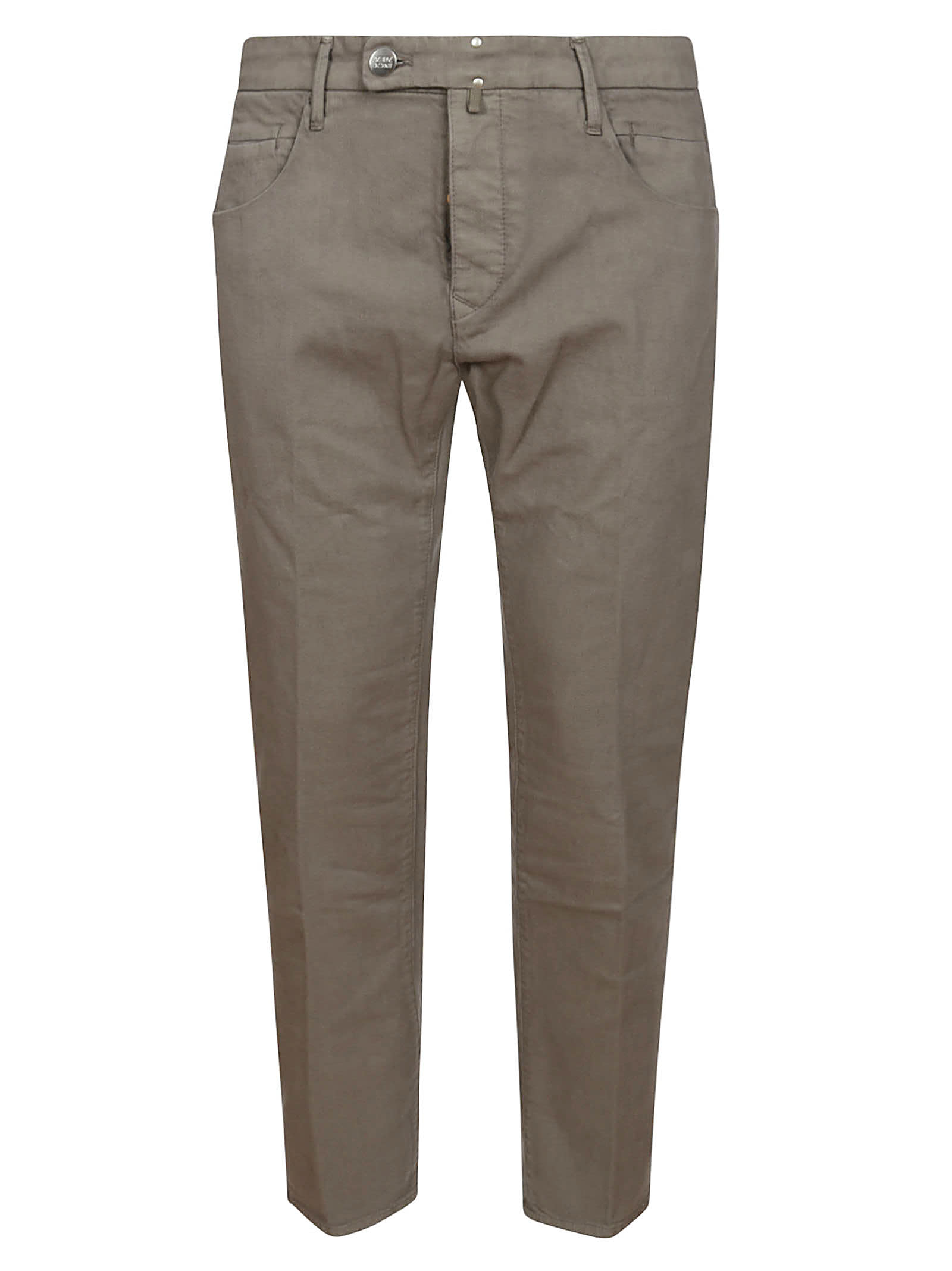 Shop Incotex Sartorial Slim Trousers In Tortora Dove
