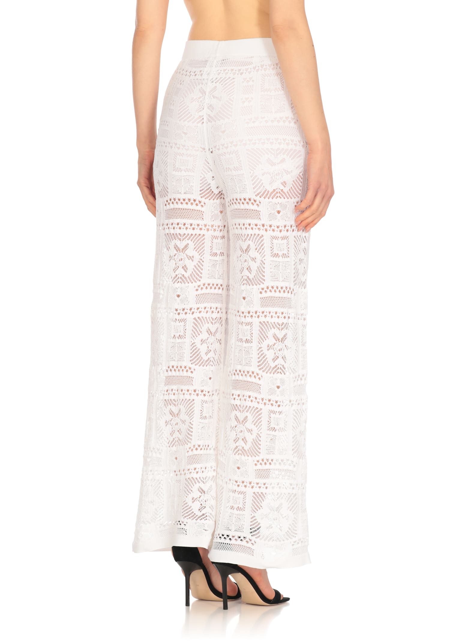 D Exterior White Cotton Pants