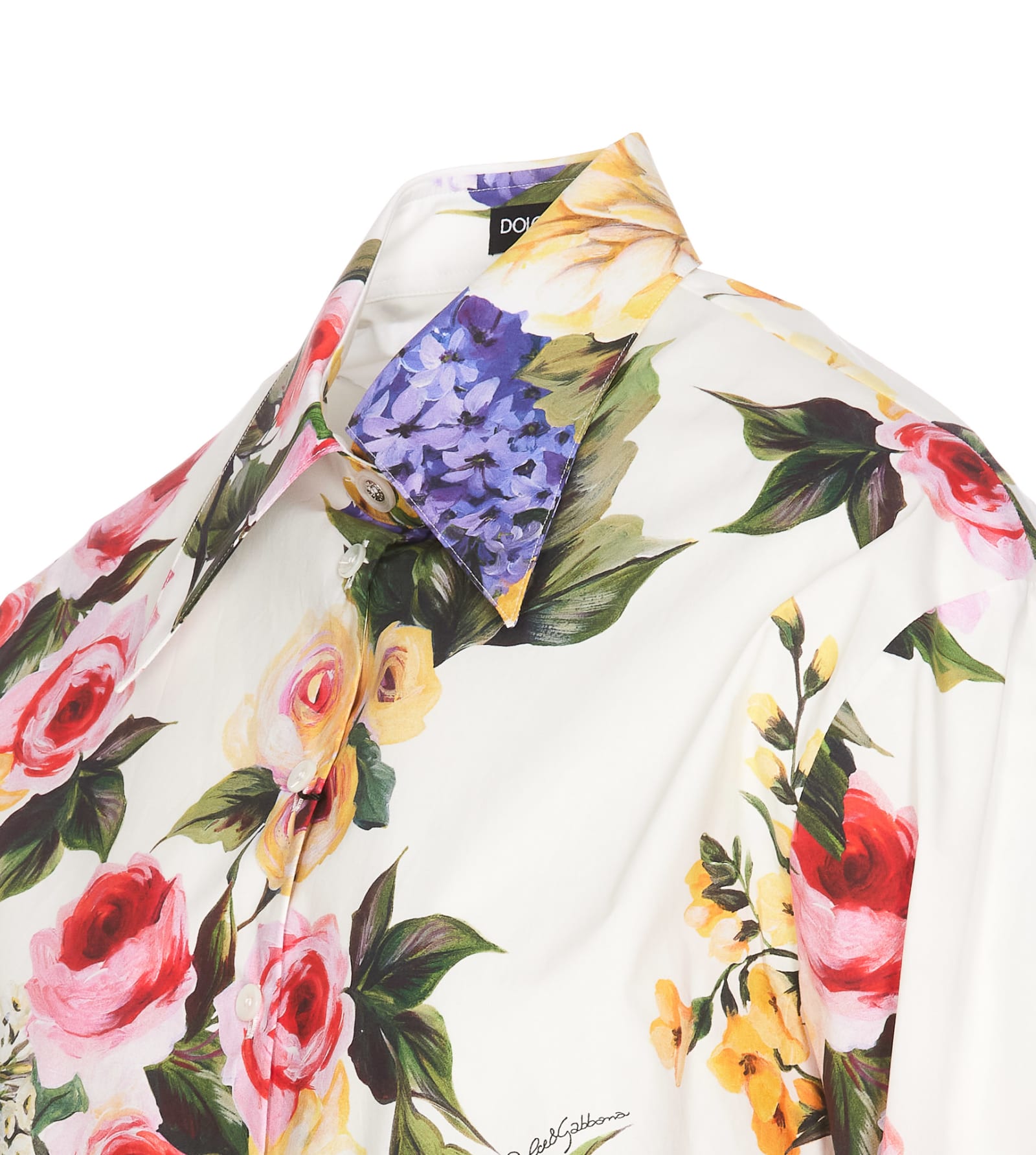 Shop Dolce & Gabbana Garden Print Shirt In Multicolour