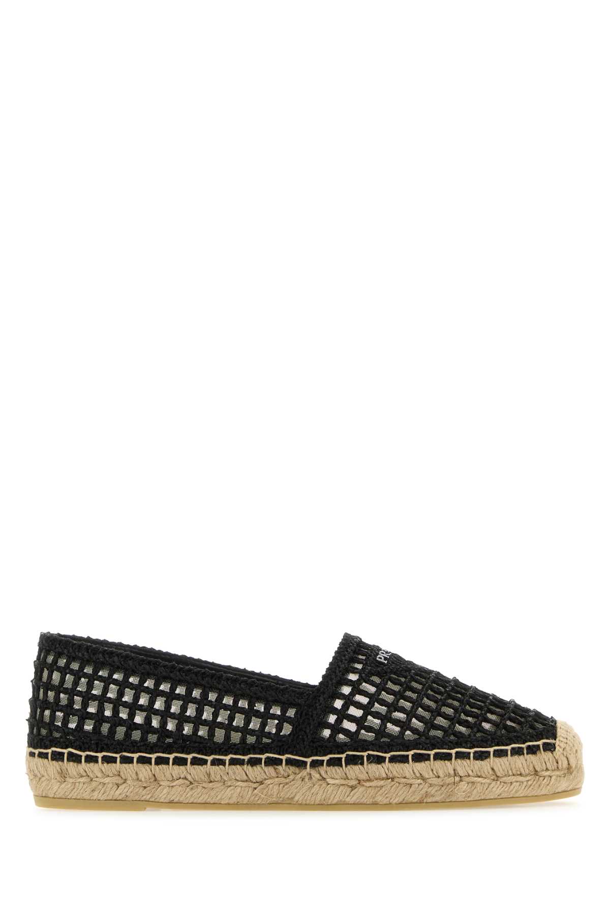 PRADA BLACK CROCHET ESPADRILLES