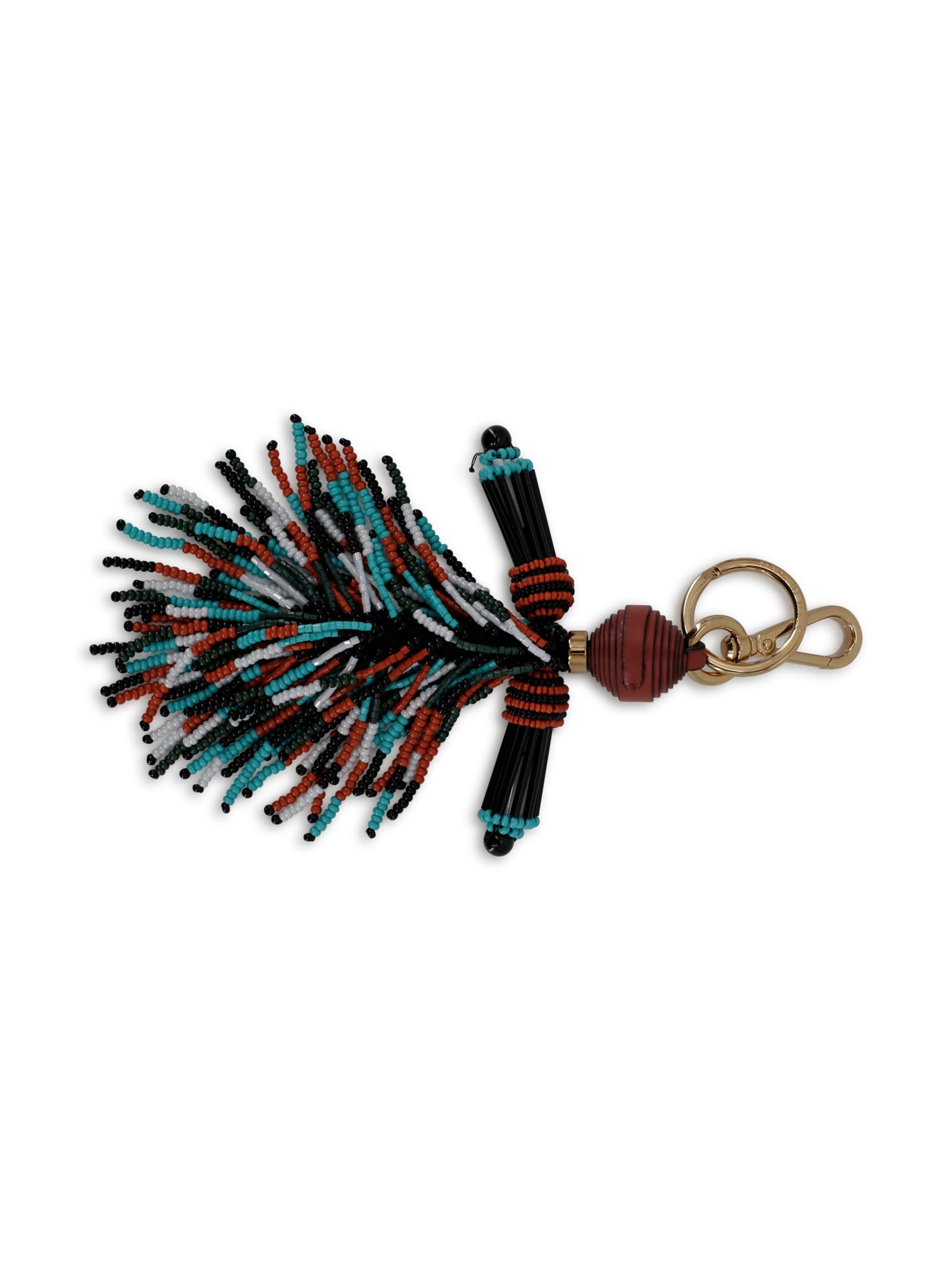 Etro Charm With Man And Fringing In Multi
