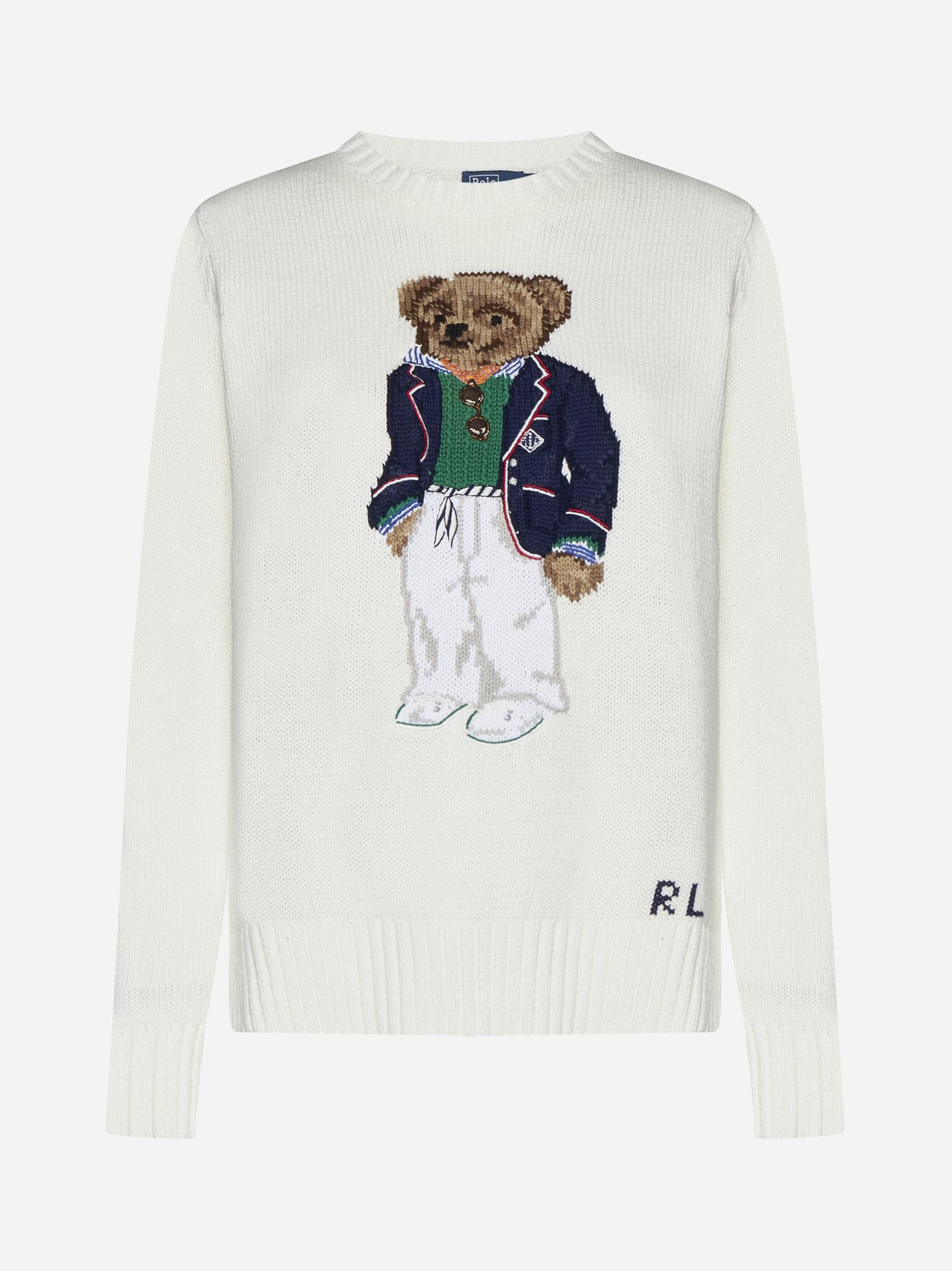 Shop Ralph Lauren Bear Cotton Sweater